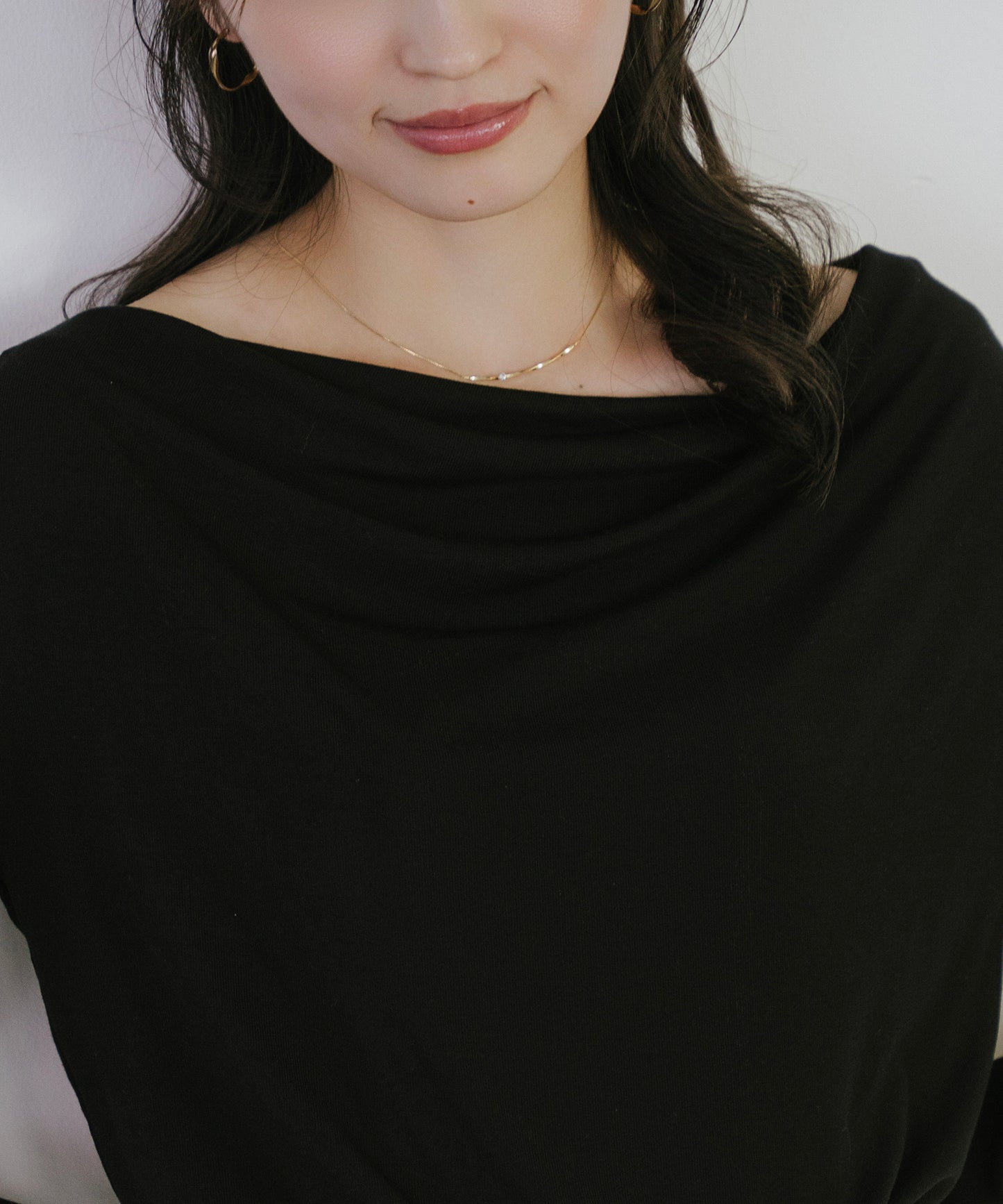 ギャザードレーププルオーバー