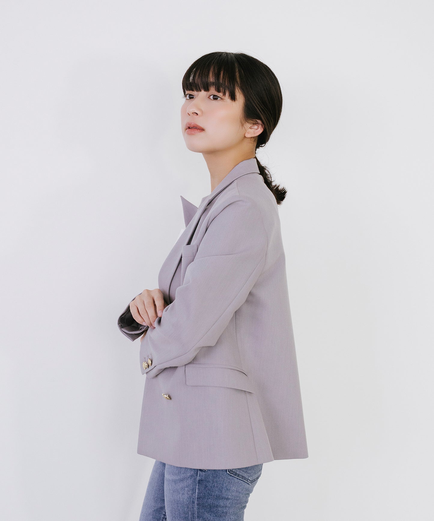 【cahoさんご紹介アイテム】新色追加 ゴールドボタンダブルジャケット