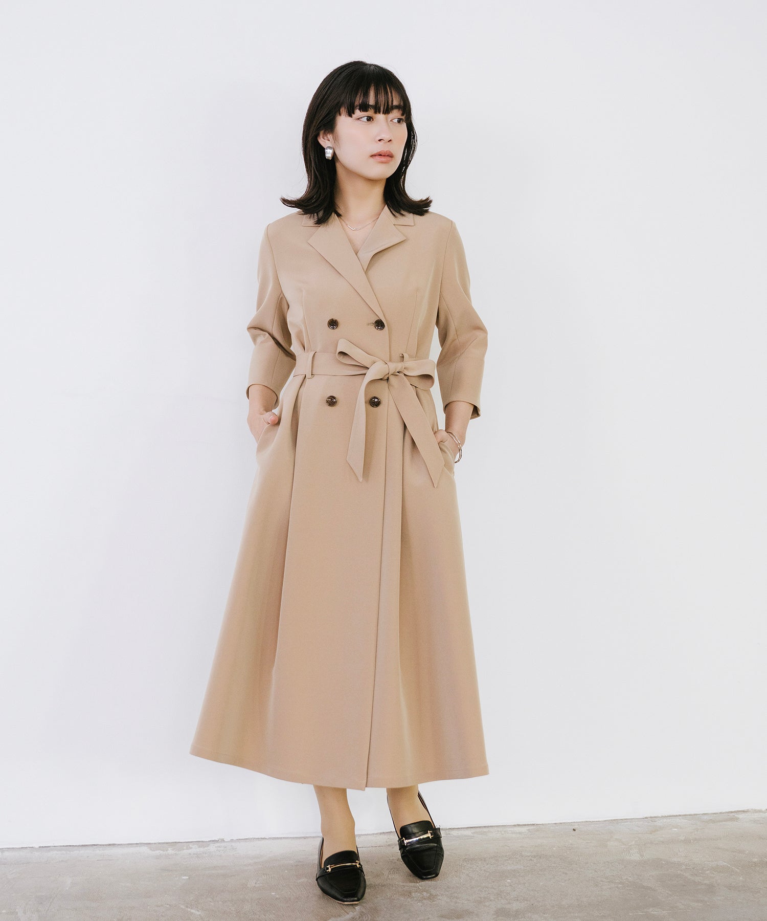 極美品 イマージュ IMAGE スーツ ワンピース 4点セット 13号 XL カシュクール7分袖ワンピース – Sirin Online Store