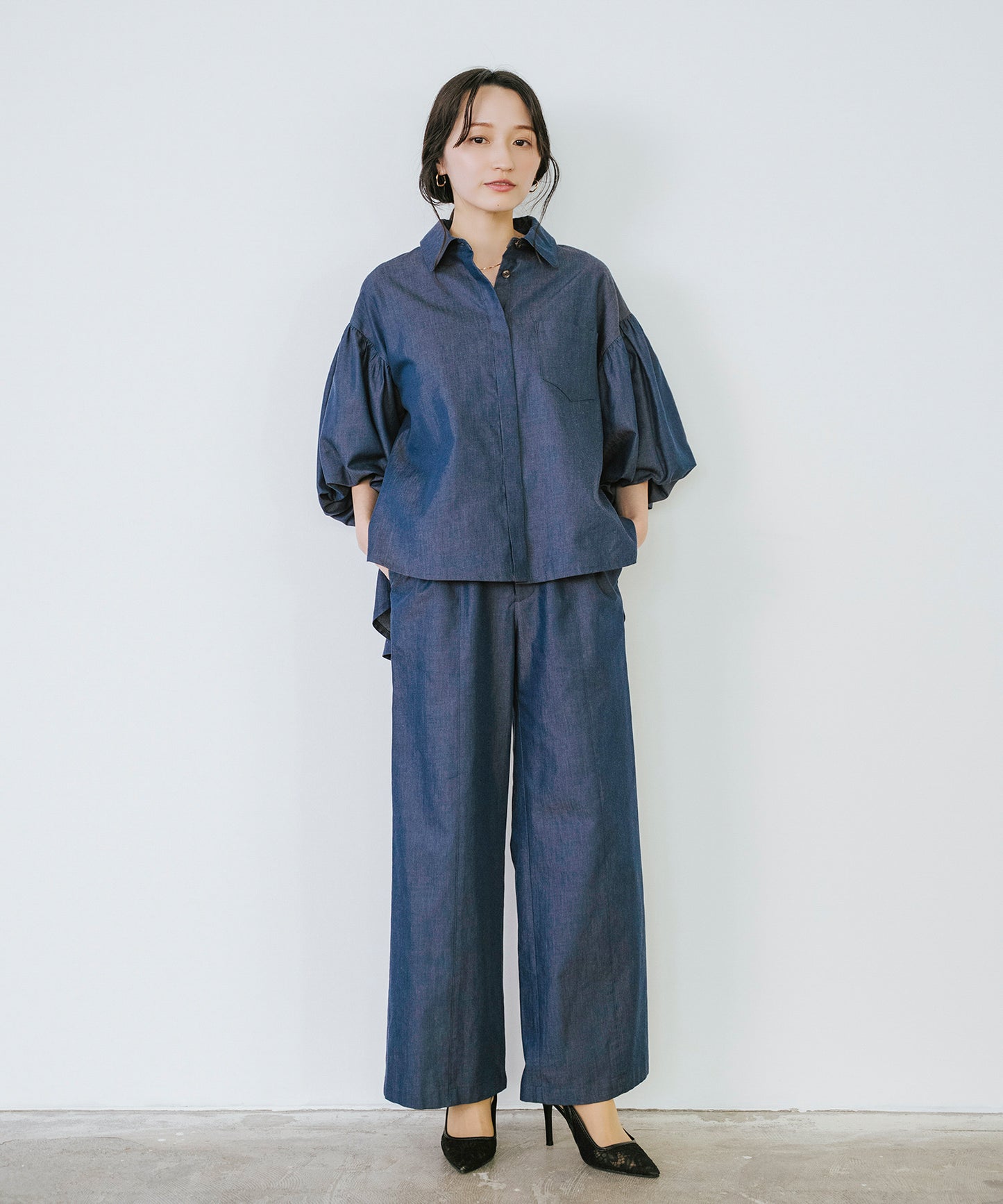 ブルー　model:153cm　着用サイズ：Fサイズ