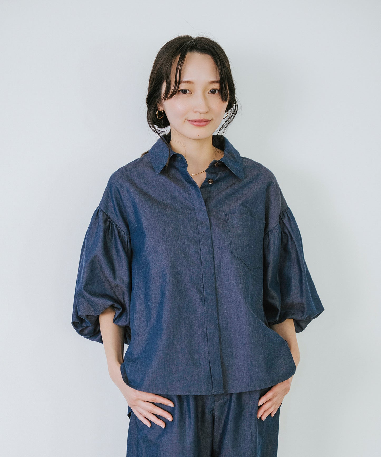 ブルー　model:153cm　着用サイズ：Fサイズ