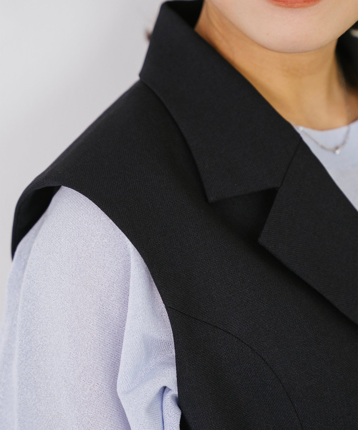 【SET UP可能】ウエストベルトリネンライクジレ