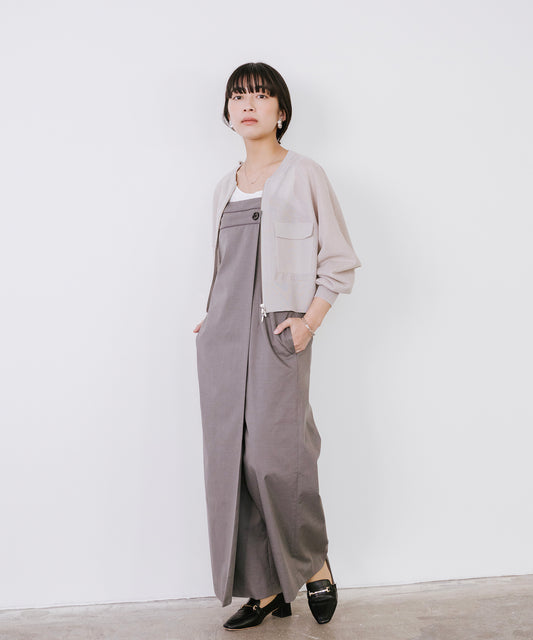 TRストレッチラップロンパース