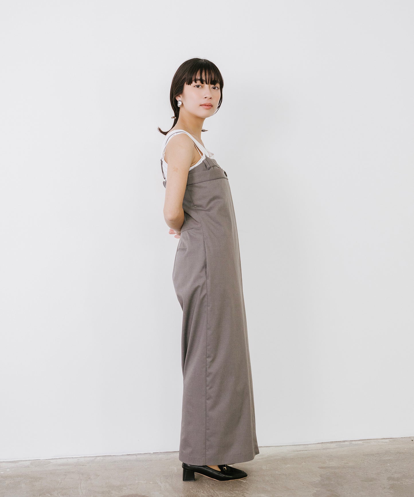 TRストレッチラップロンパース