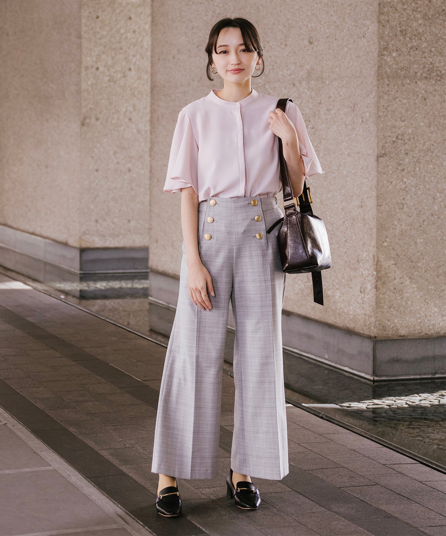 model:153cm　着用サイズ：Fサイズ