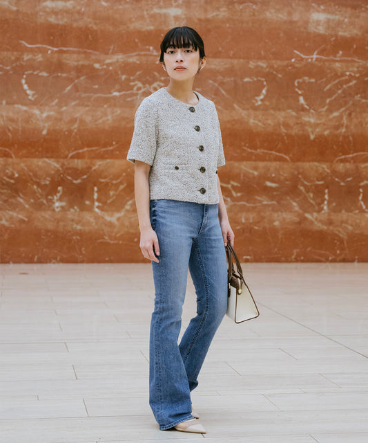 半袖ツイードジャケット