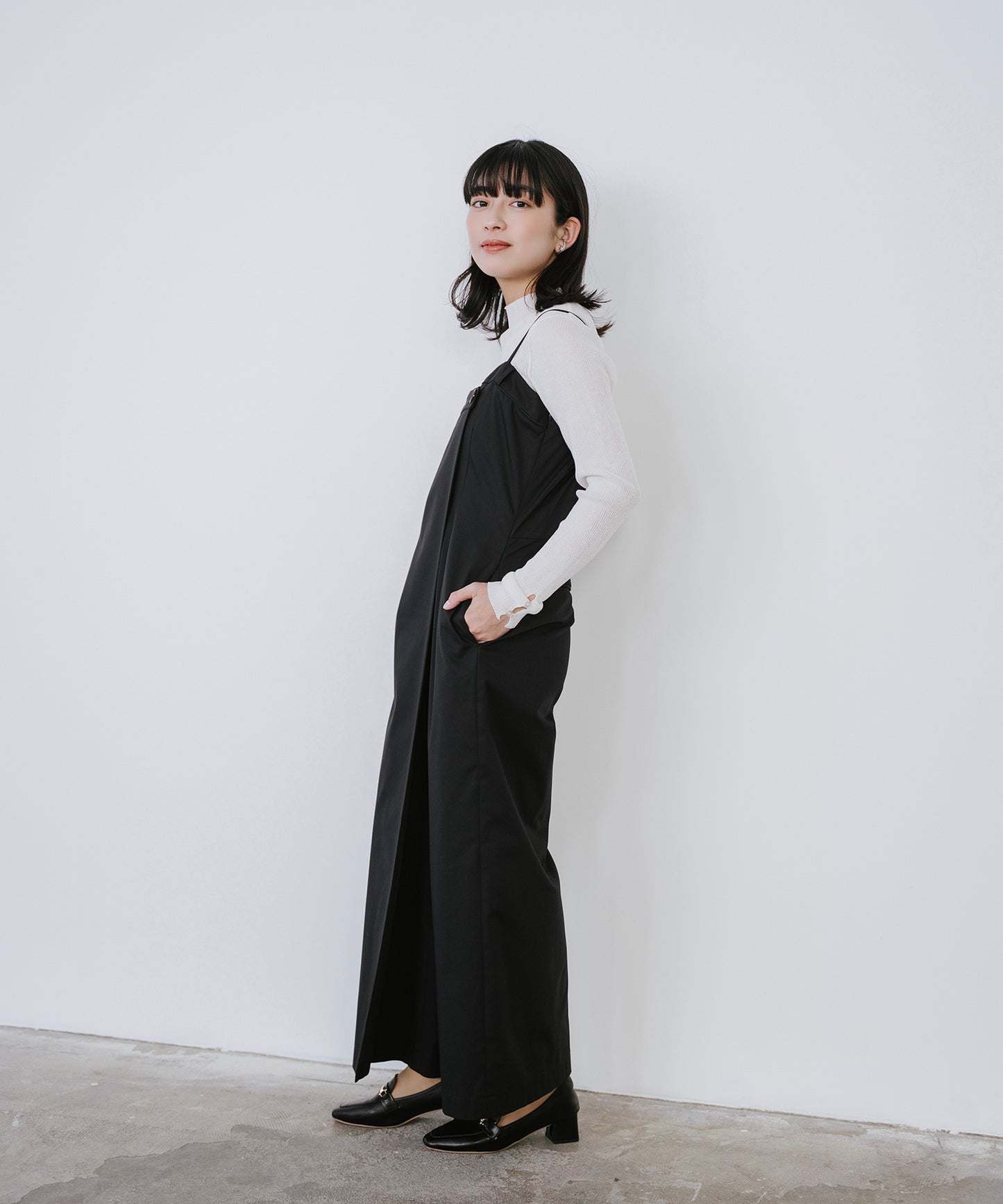 TRストレッチラップロンパース