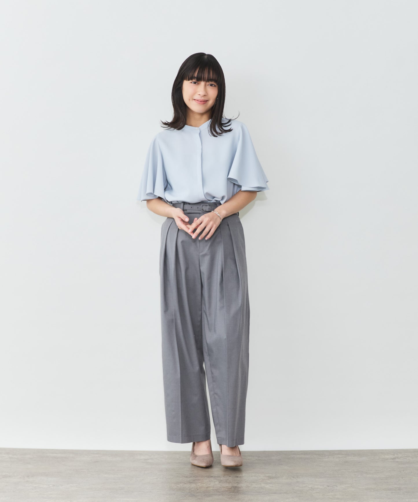 model:153cm　着用サイズ：Fサイズ