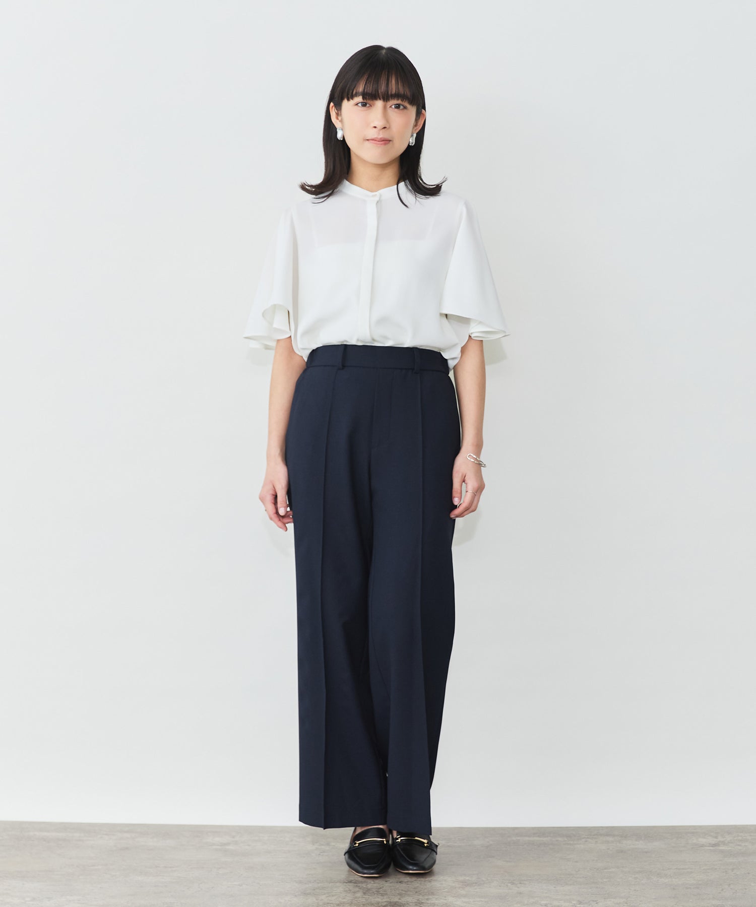 model:153cm　着用サイズ：Fサイズ