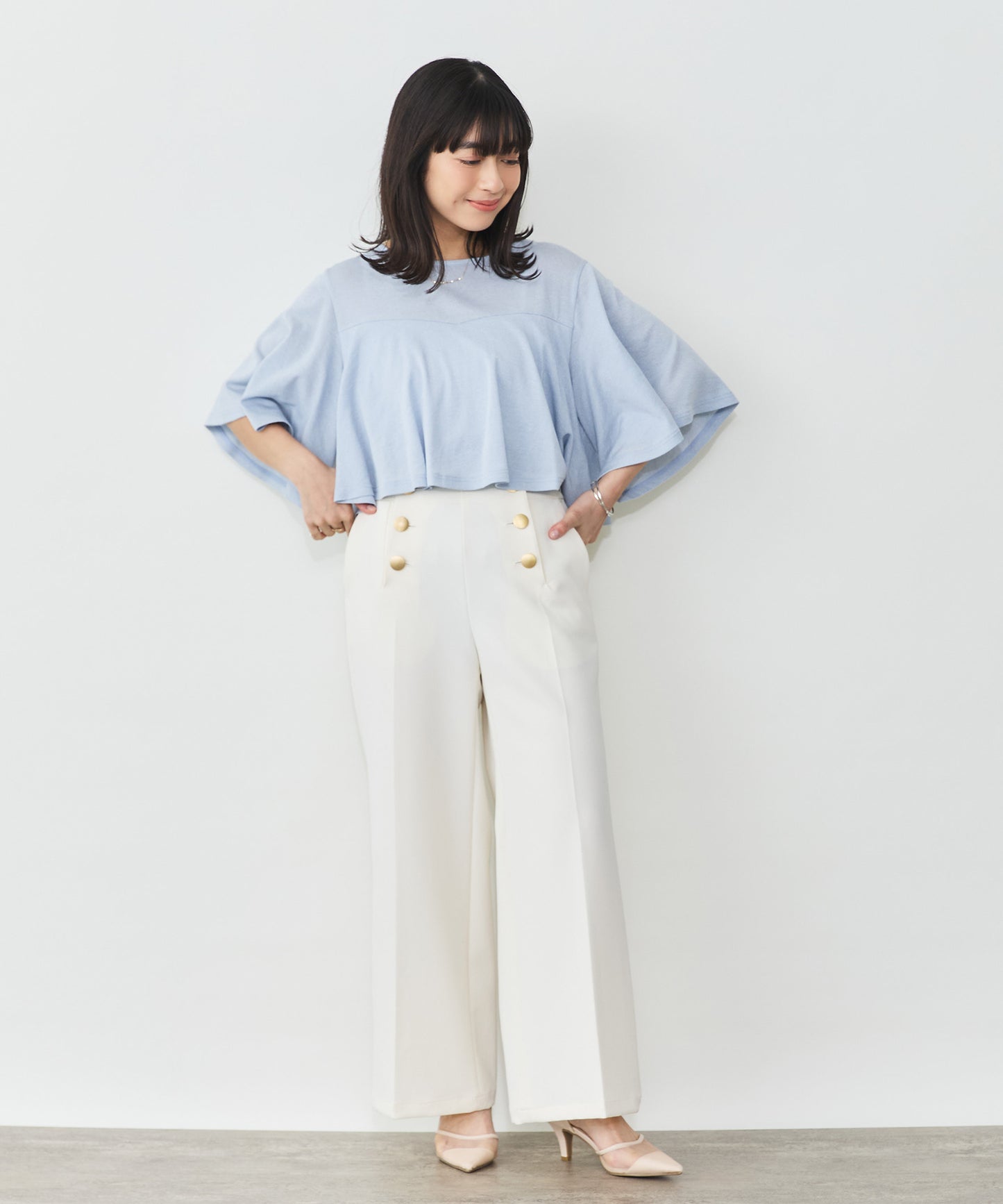 model:153cm　着用サイズ：Sサイズ
