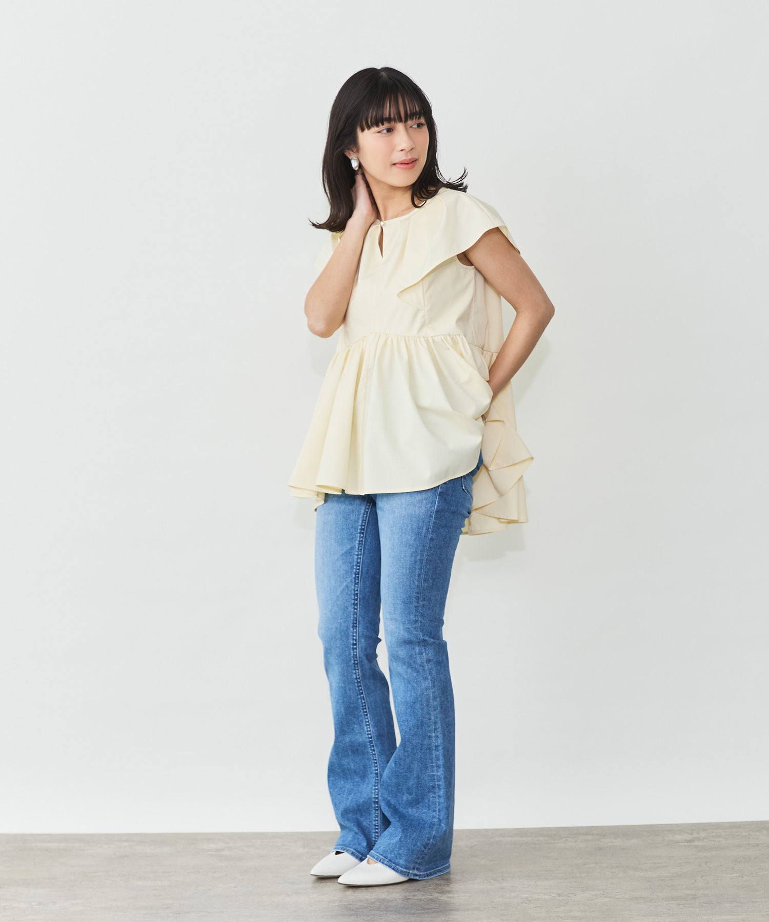 model：153cm　着用：Fサイズ