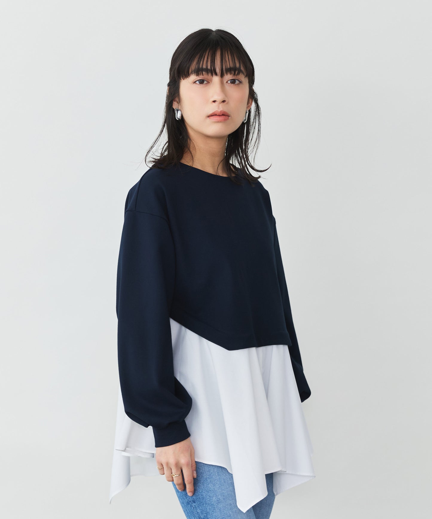 model:153cm　着用サイズ：Fサイズ