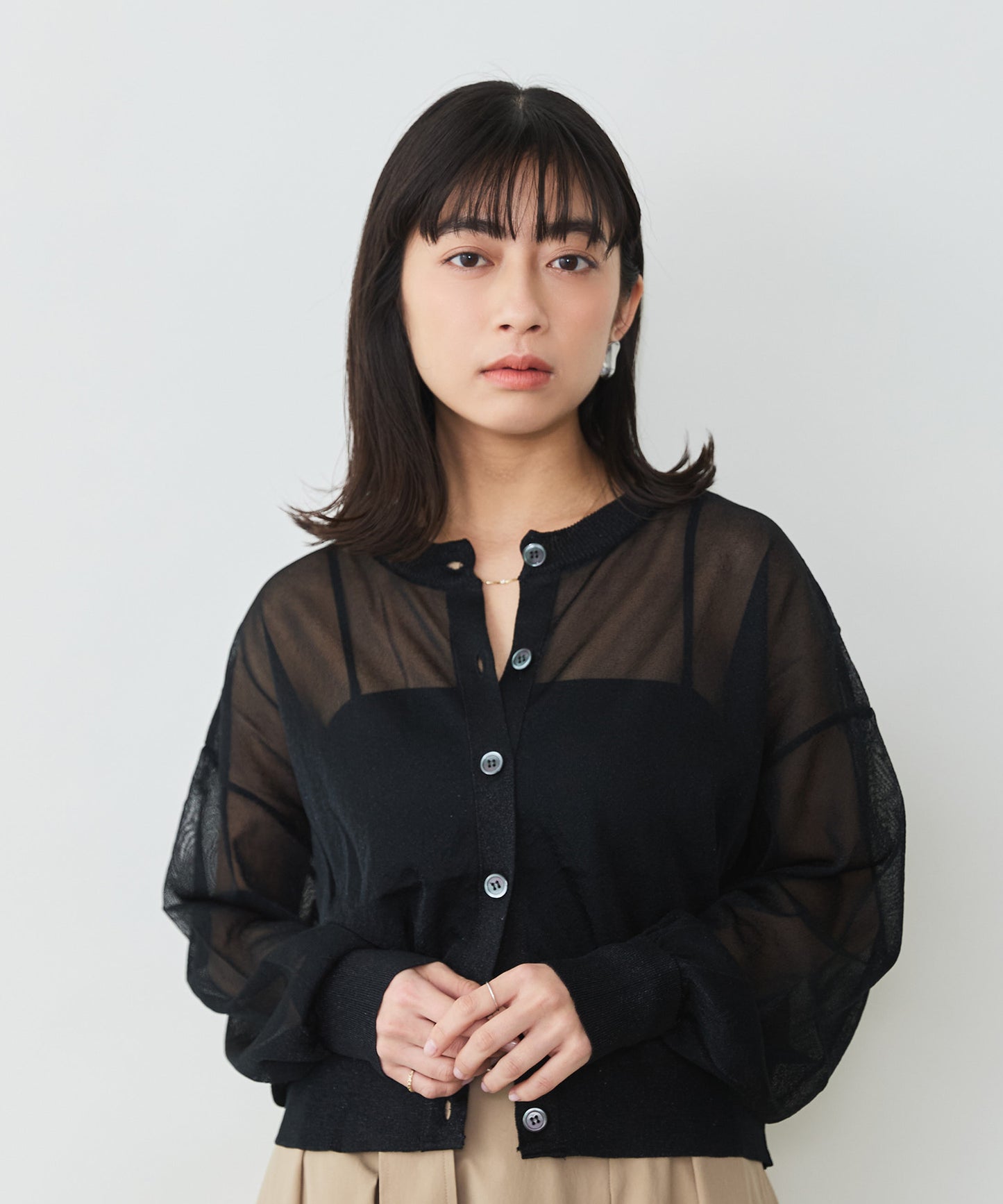ラメカーディガン