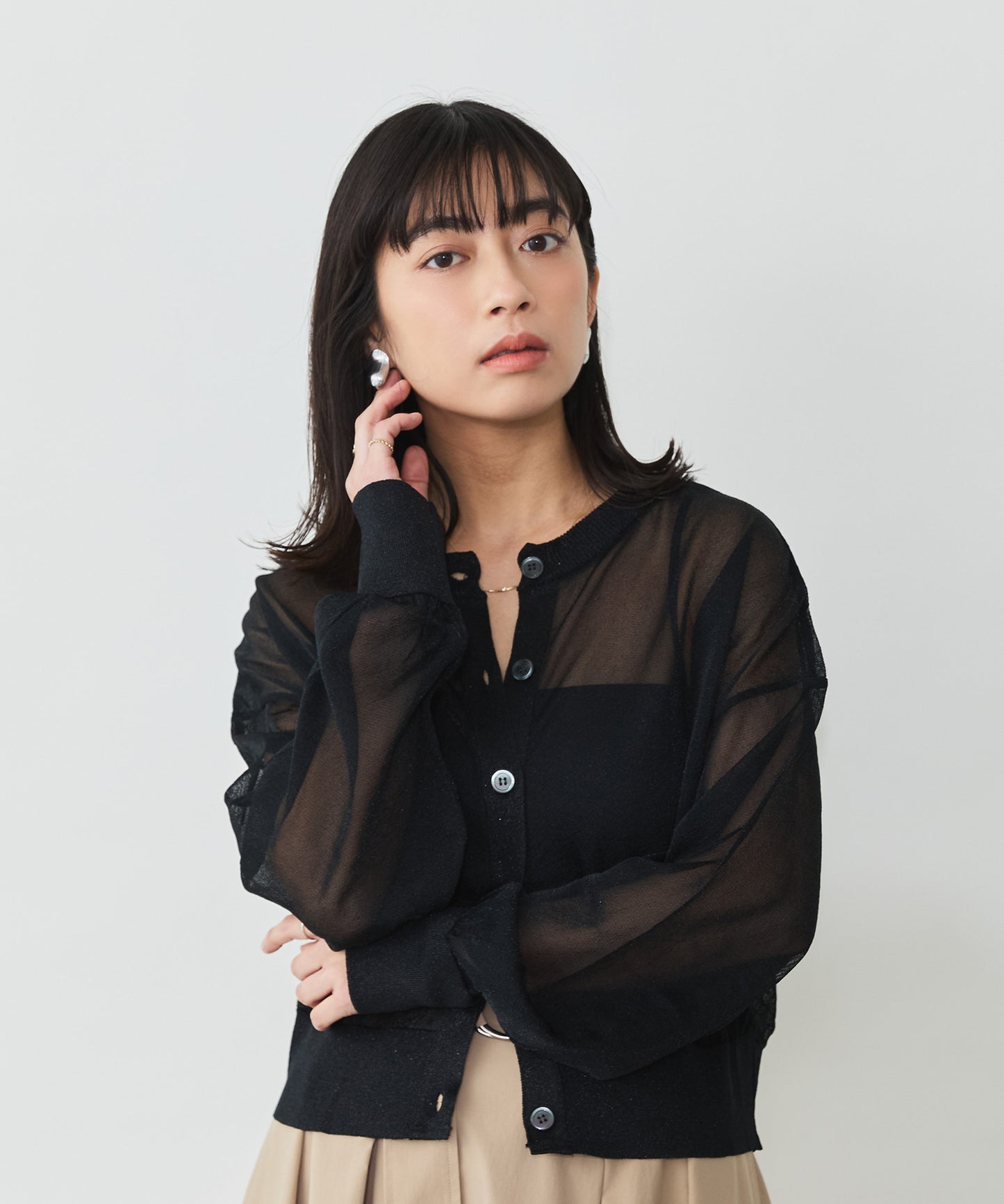 model：153cm　着用：Fサイズ