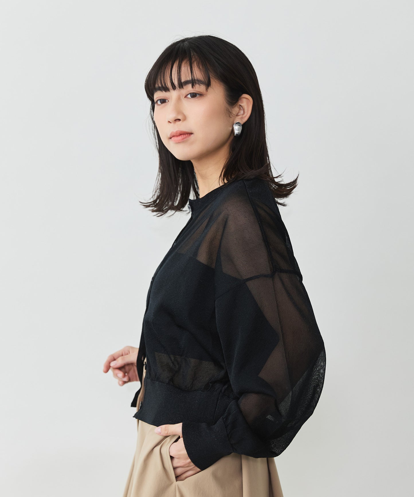 ラメカーディガン