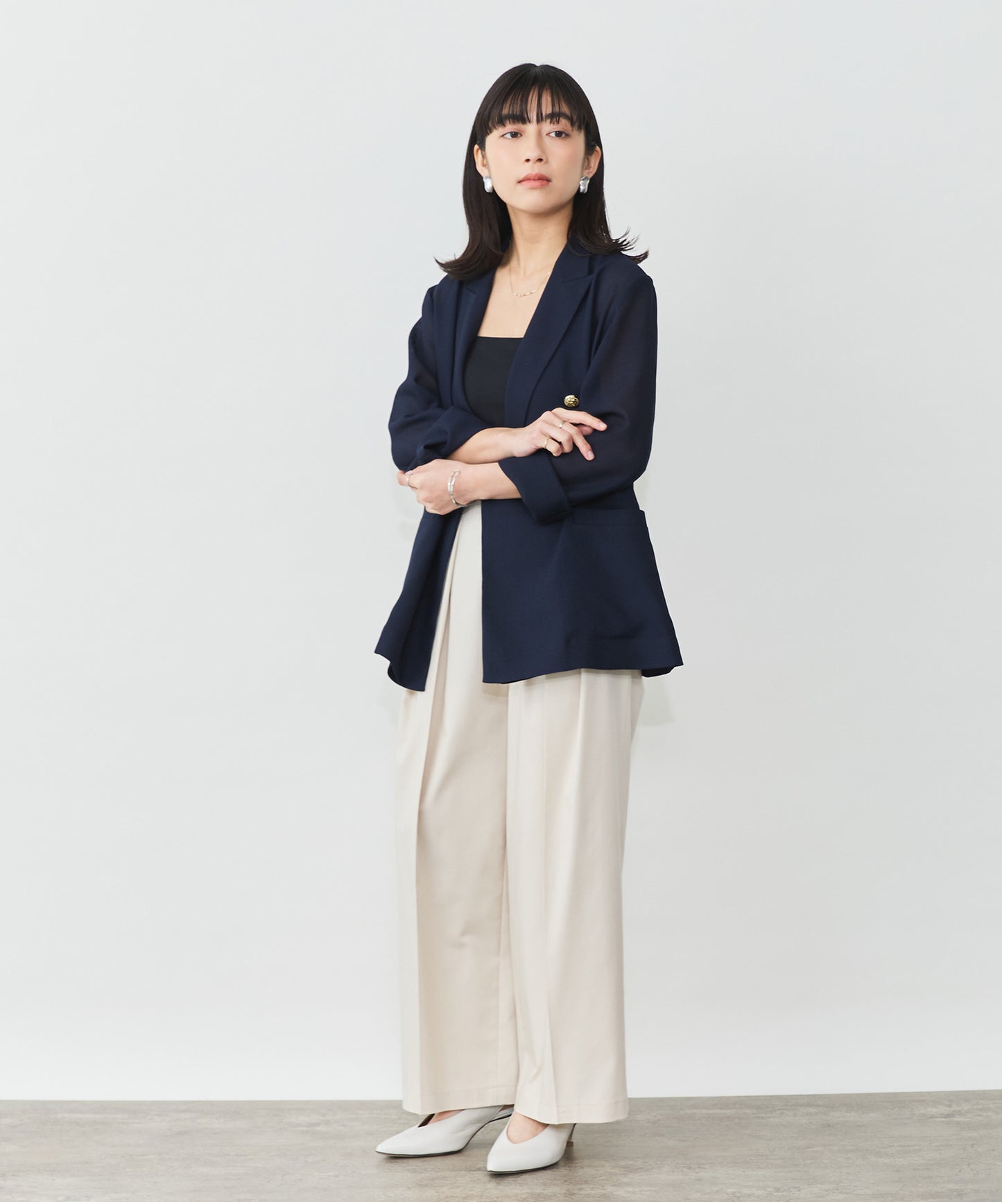 model：153cm　着用：Fサイズ