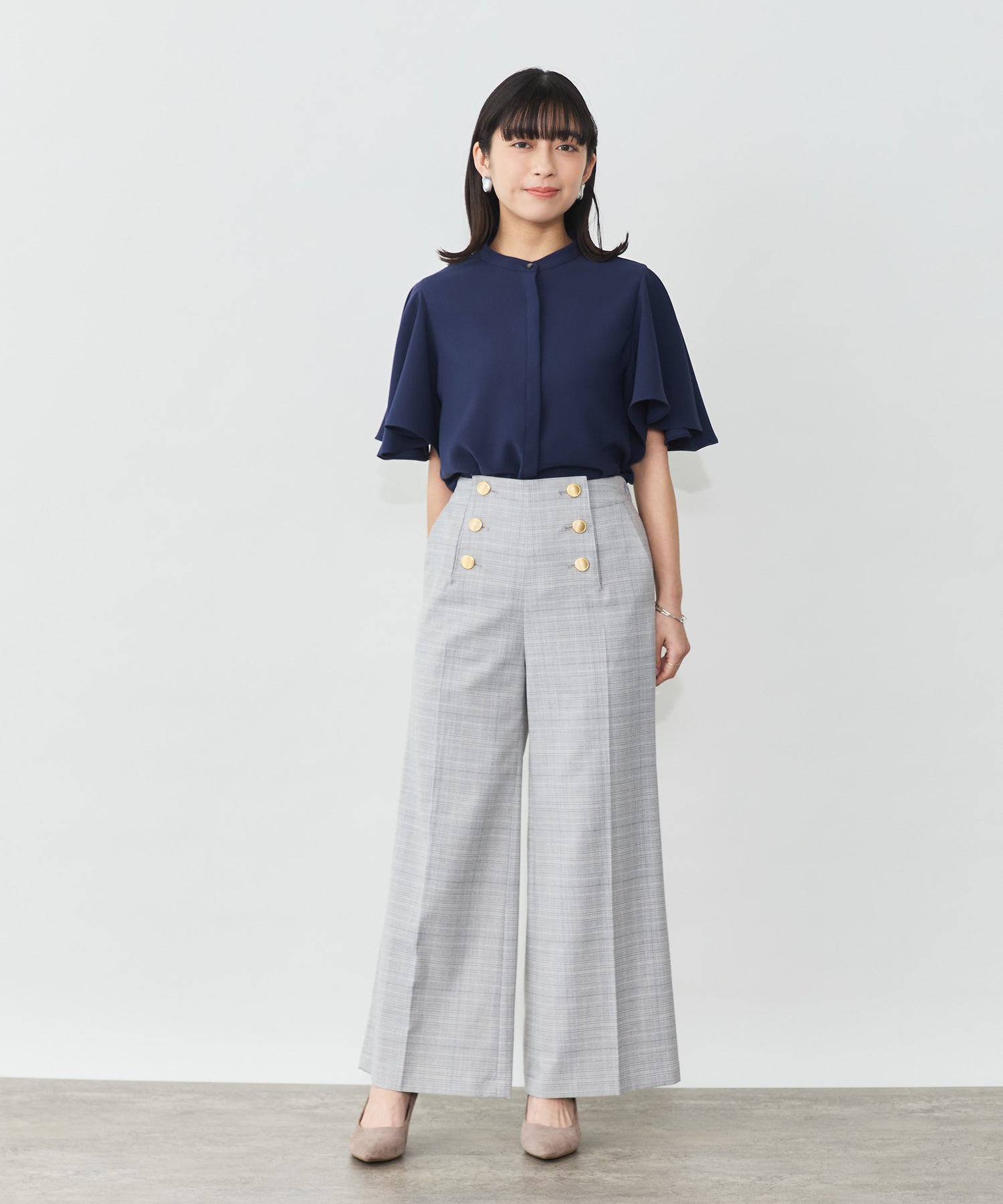 model:153cm　着用サイズ：Fサイズ