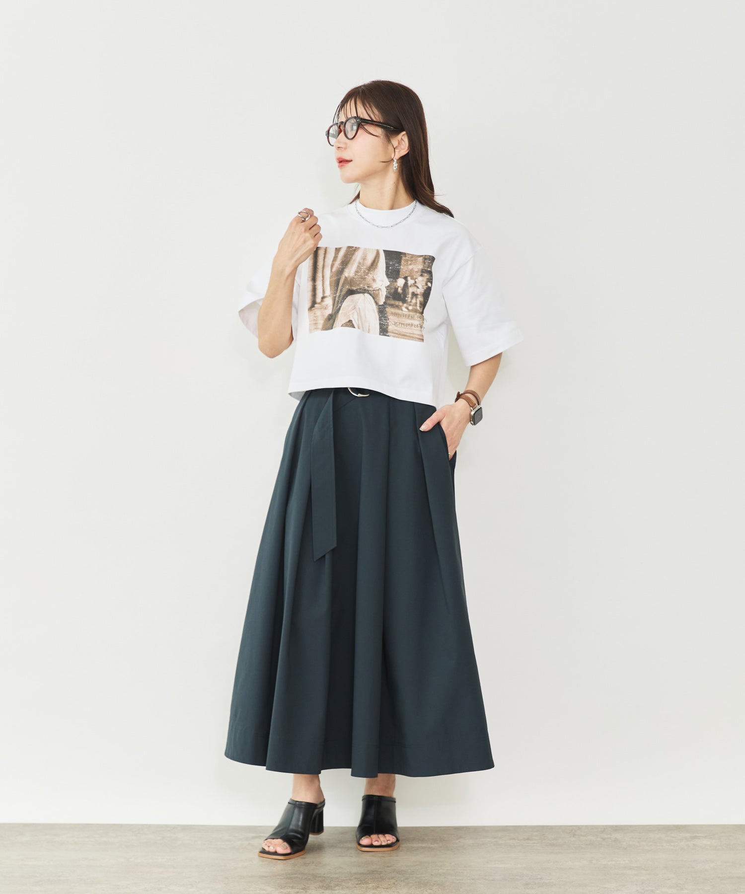 ウエストベルトタックスカート – Sirin Online Store
