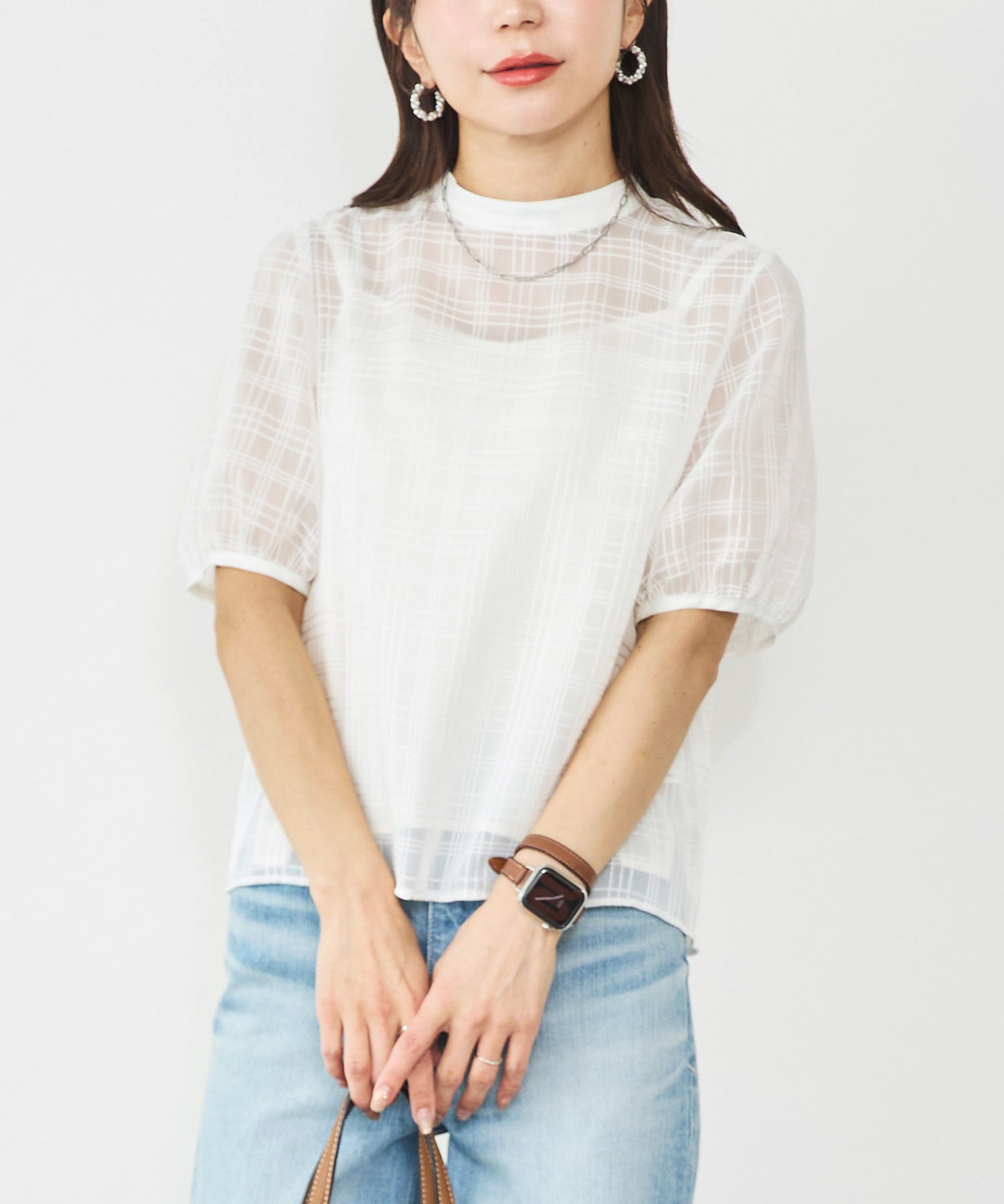 model：158cm　着用：Fサイズ