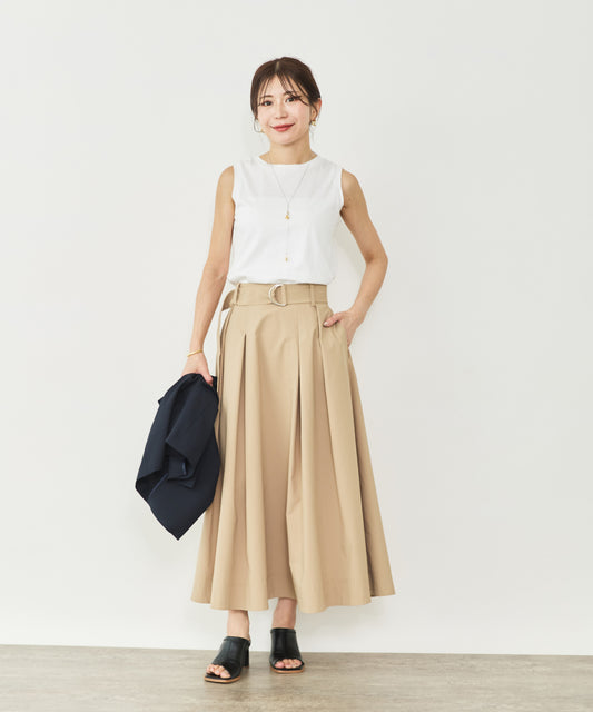 【先行予約】ウエストベルトタックスカート