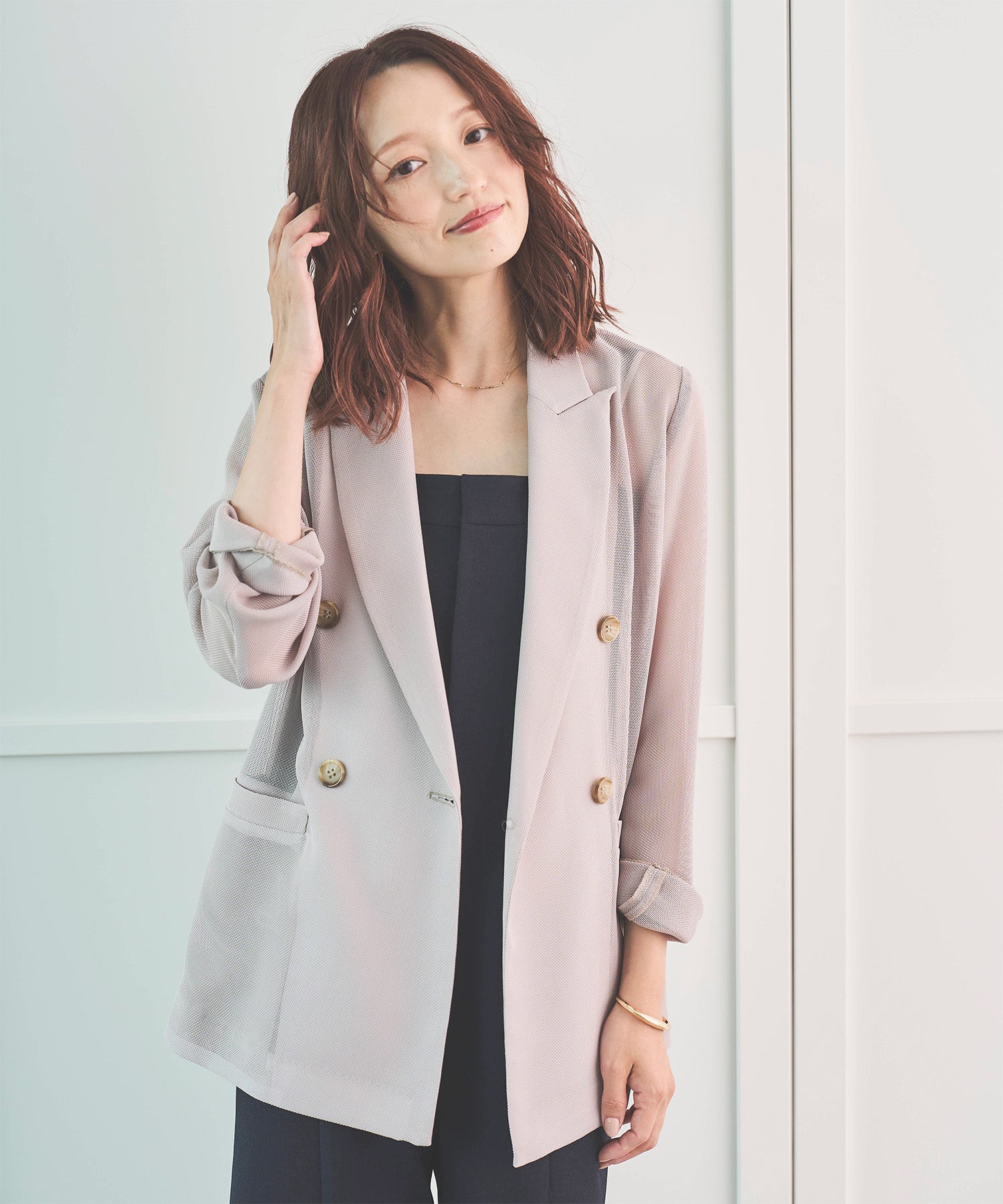 ジャケット・アウター shin8 シワになりにくい】シアーメッシュジャケット – Sirin Online Store