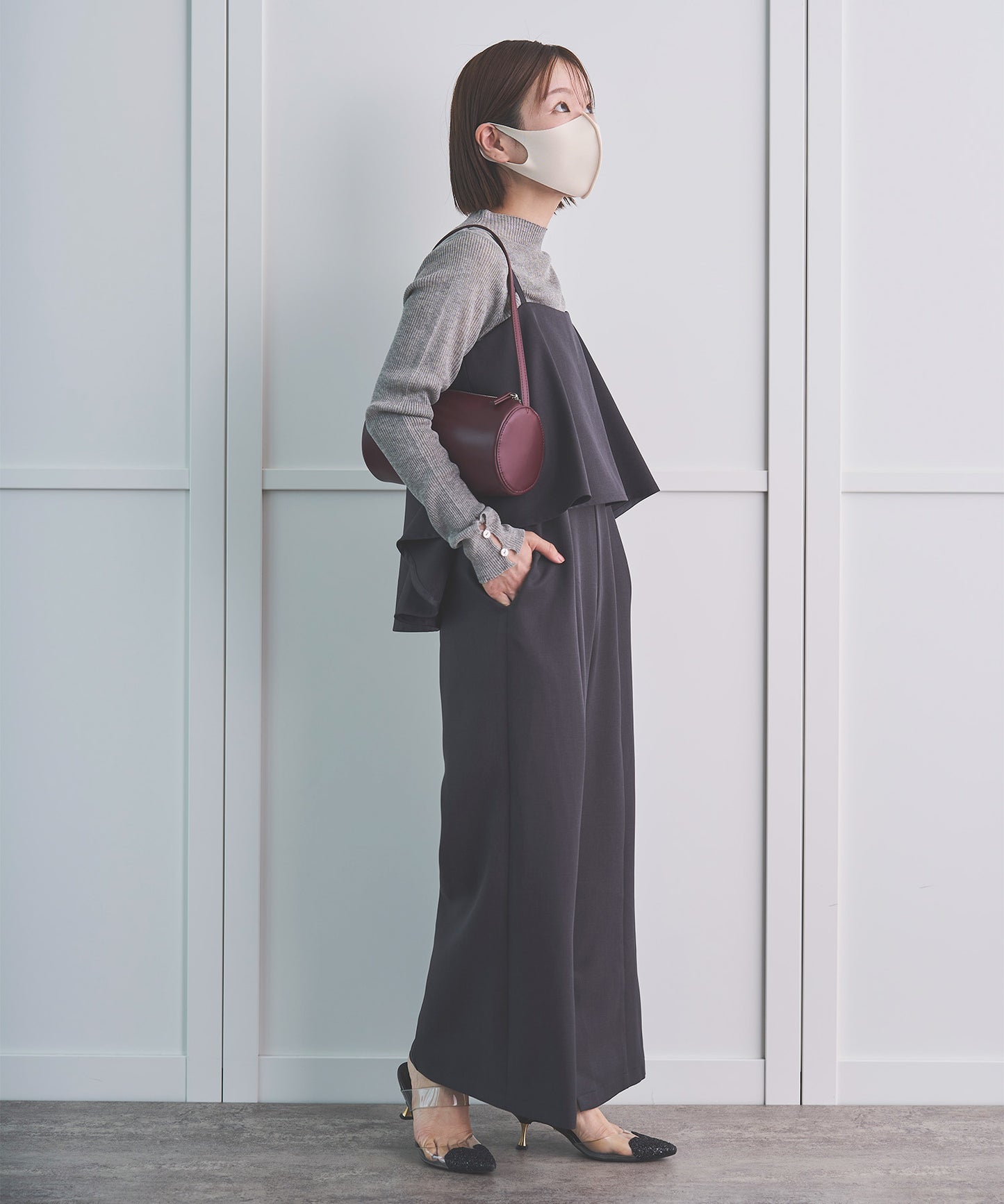 《予約期間終了》【cahoさんコラボ】 パウダーツイルドレープオールインワン