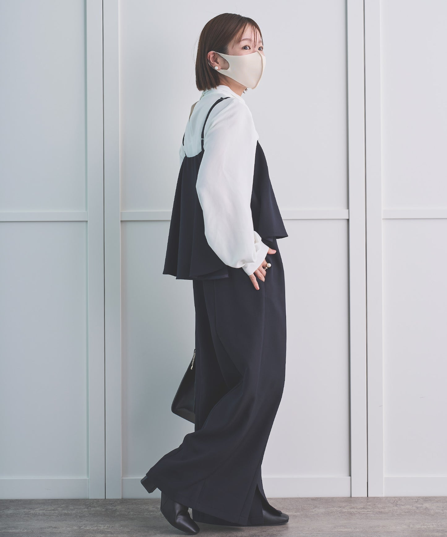 《予約期間終了》【cahoさんコラボ】 パウダーツイルドレープオールインワン
