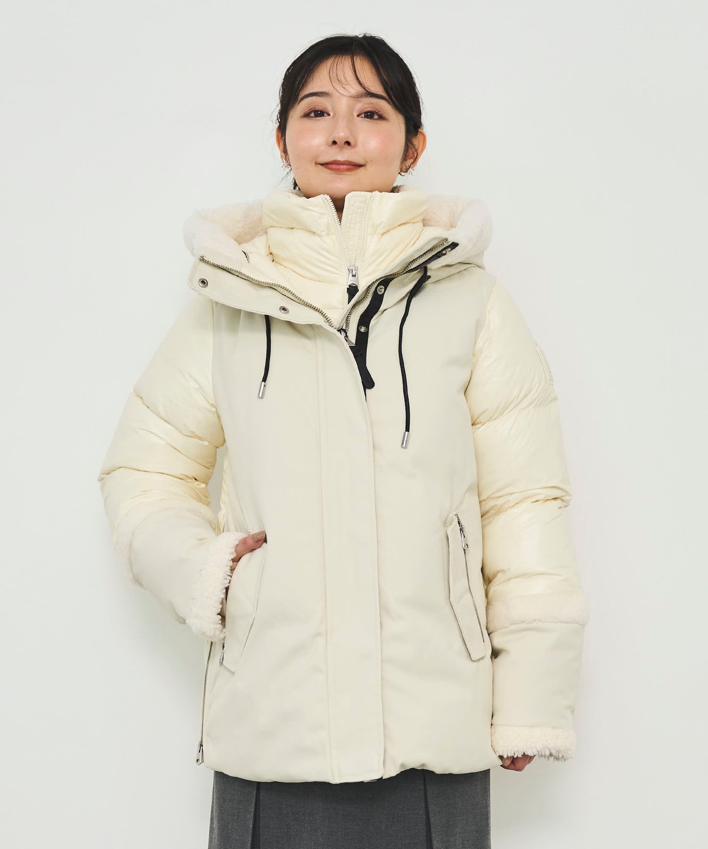 【MACKAGE】CYRAH  Ladies Hooded Down JK