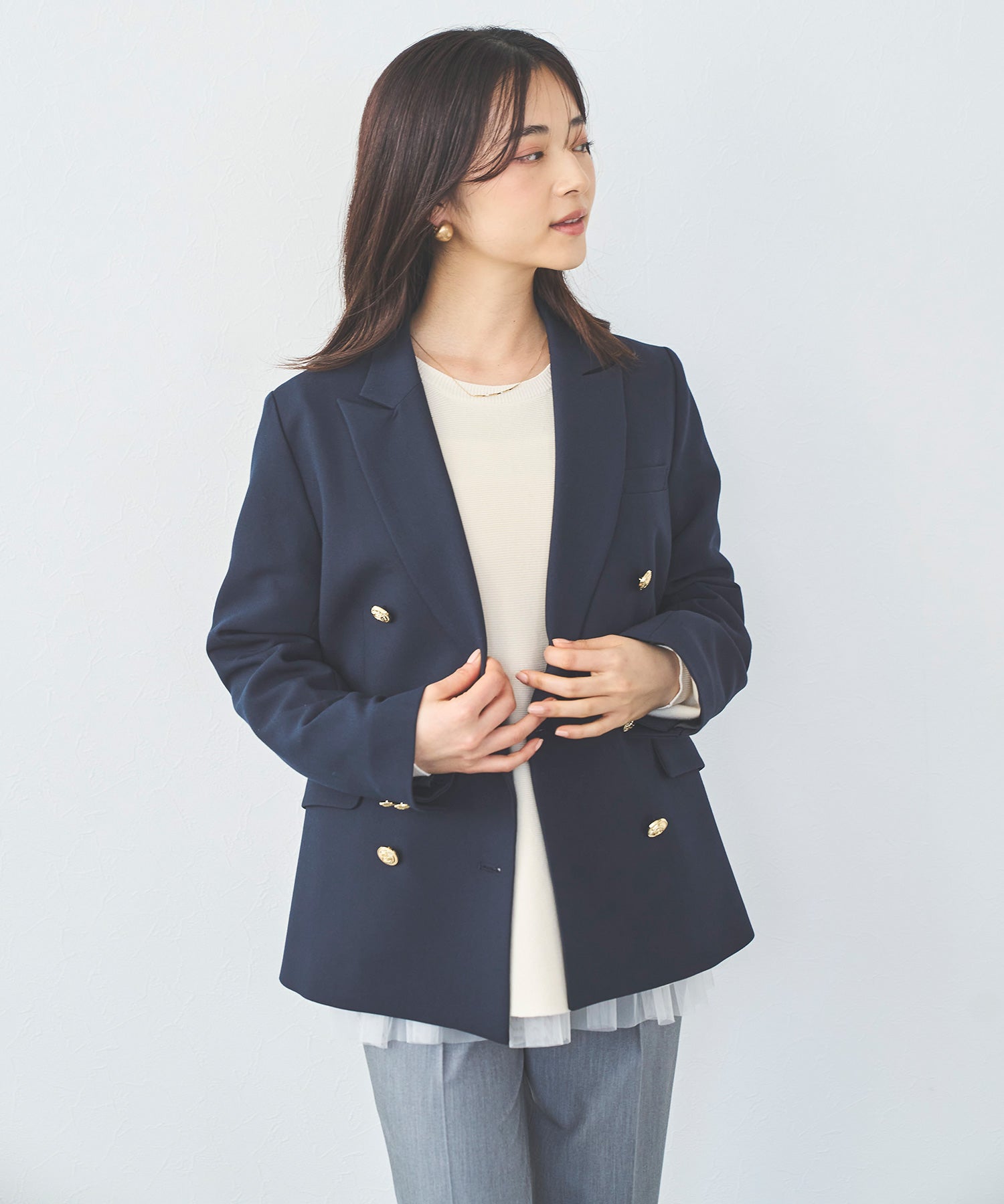 新色追加】ゴールドボタンダブルジャケット – Sirin Online Store