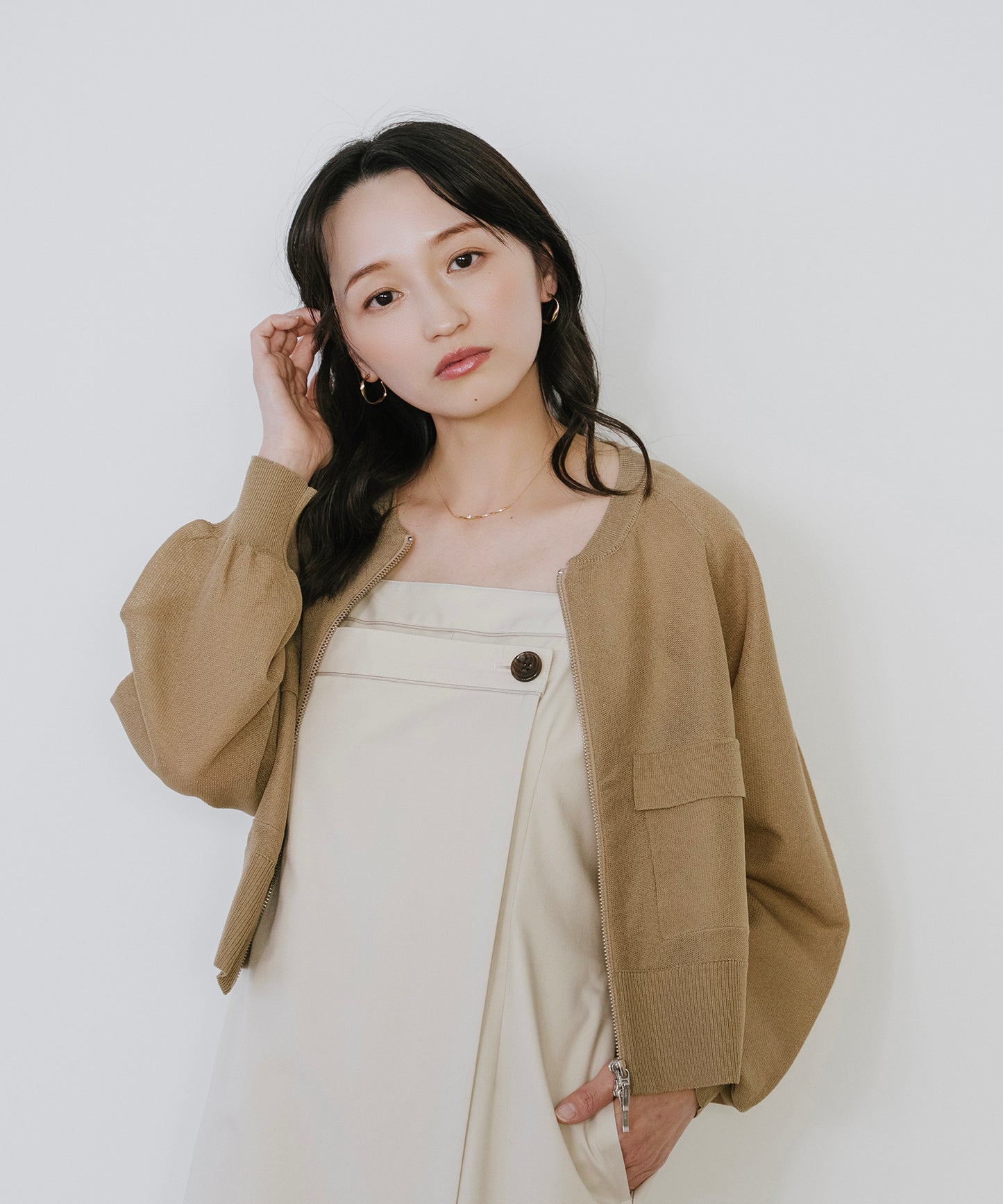 model：153cm　着用：Fサイズ