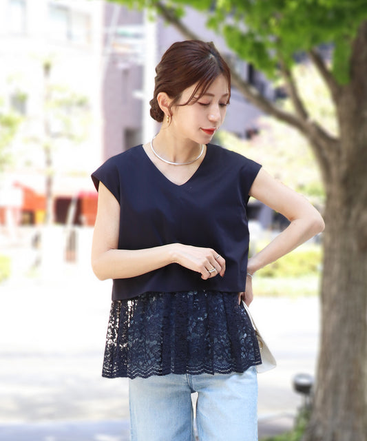 model：158cm　着用：Fサイズ