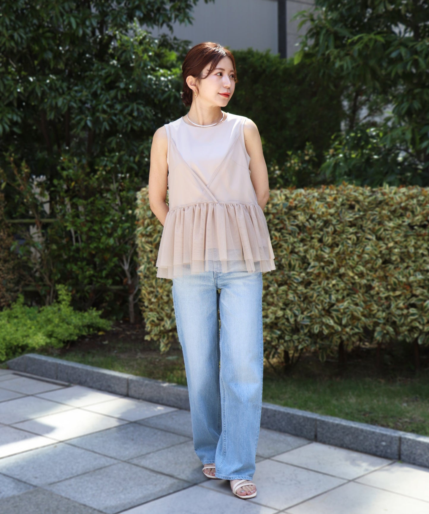 model：158cm　着用：Fサイズ