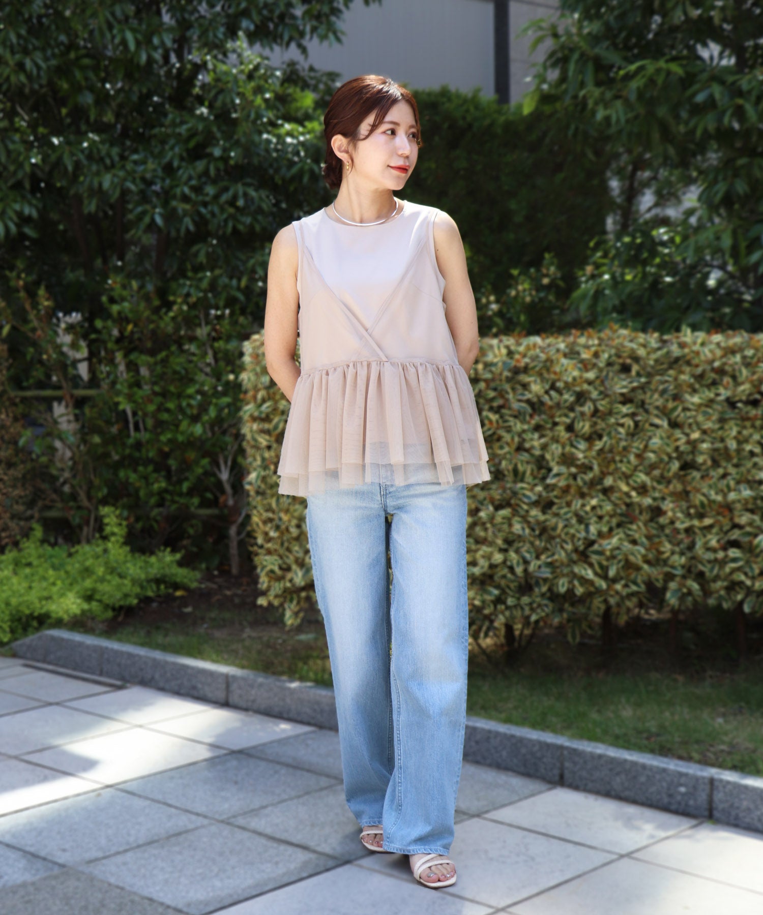model：158cm　着用：Fサイズ