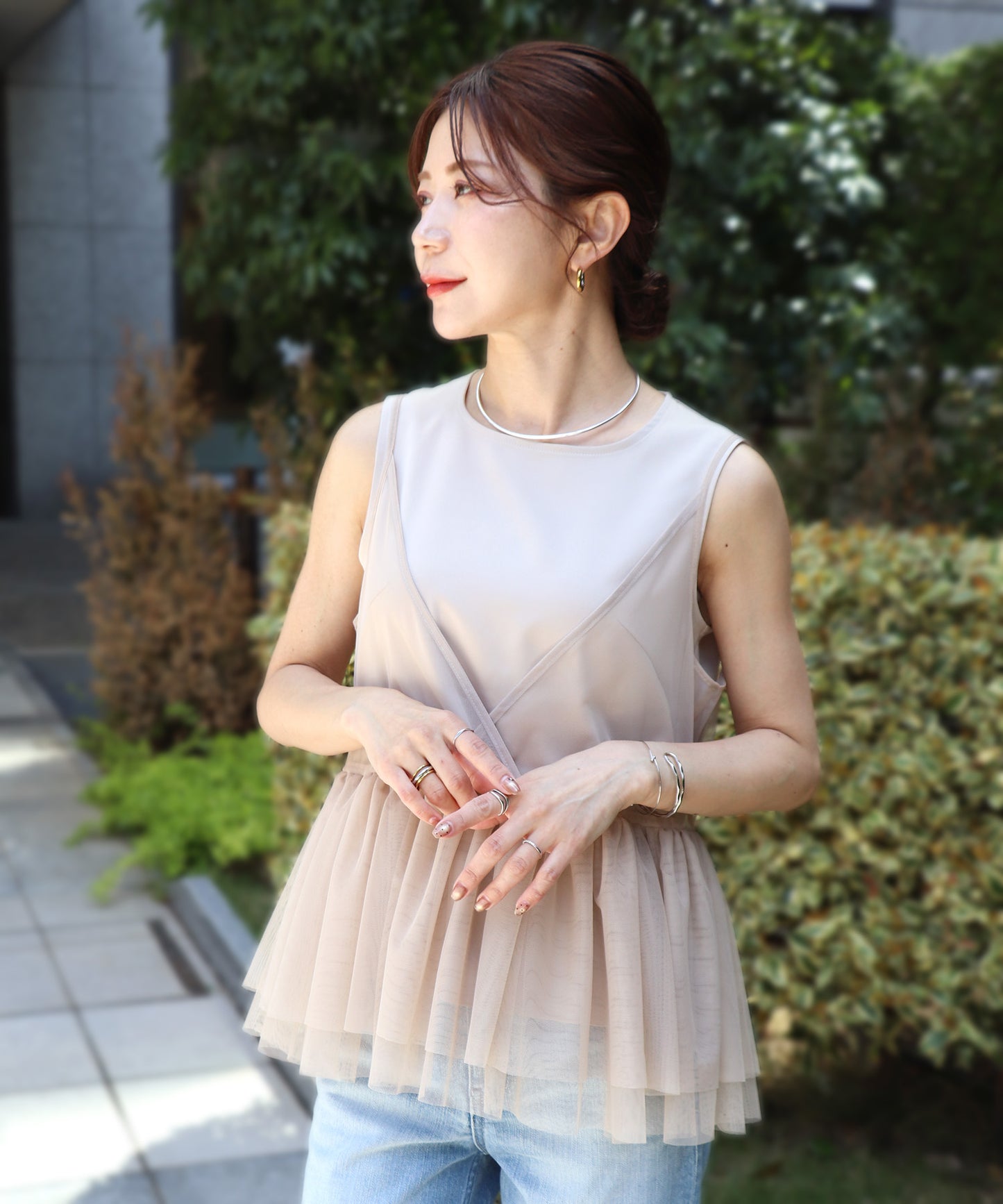 レイヤードキャミトップス