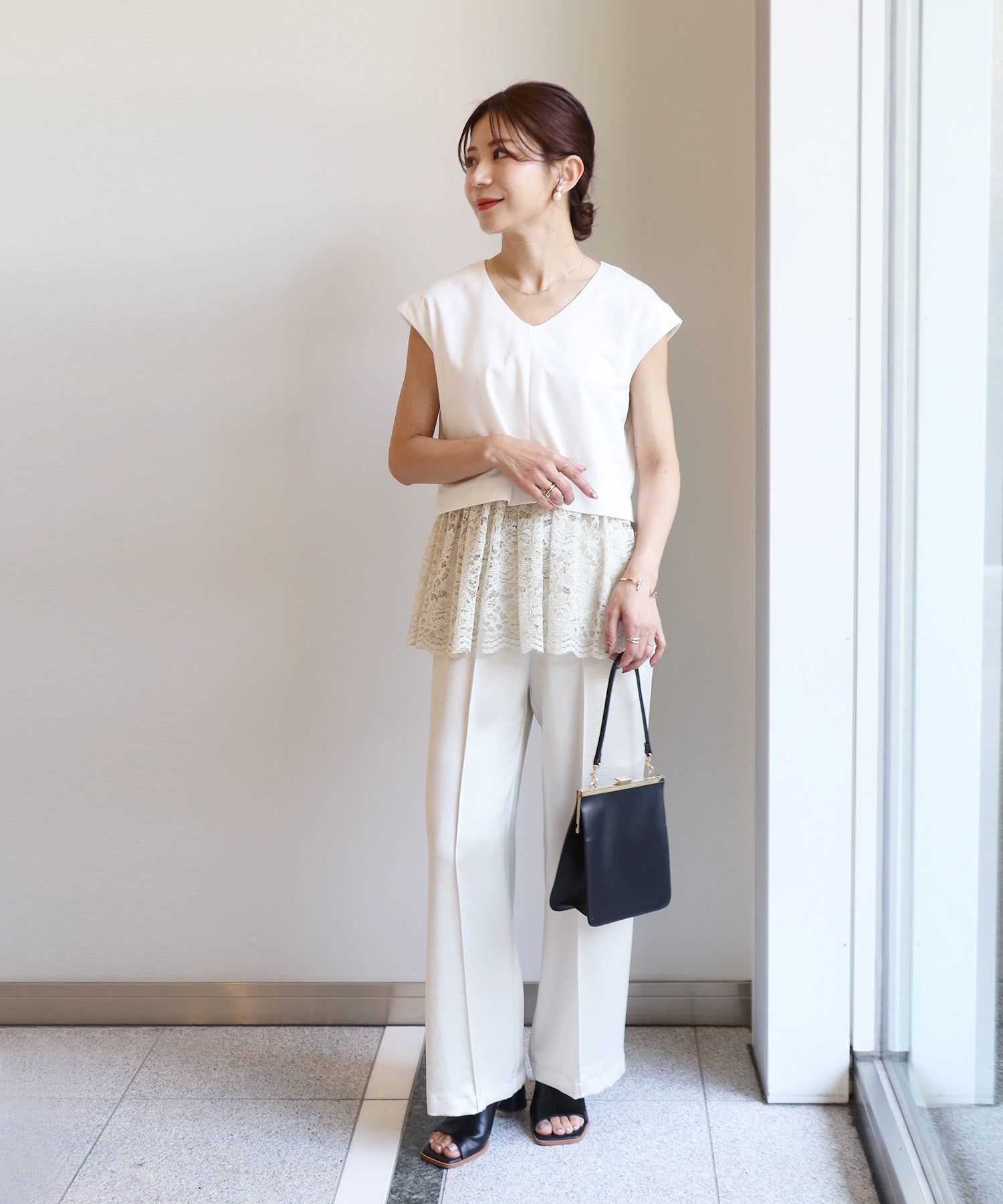 model：158cm　着用：Fサイズ