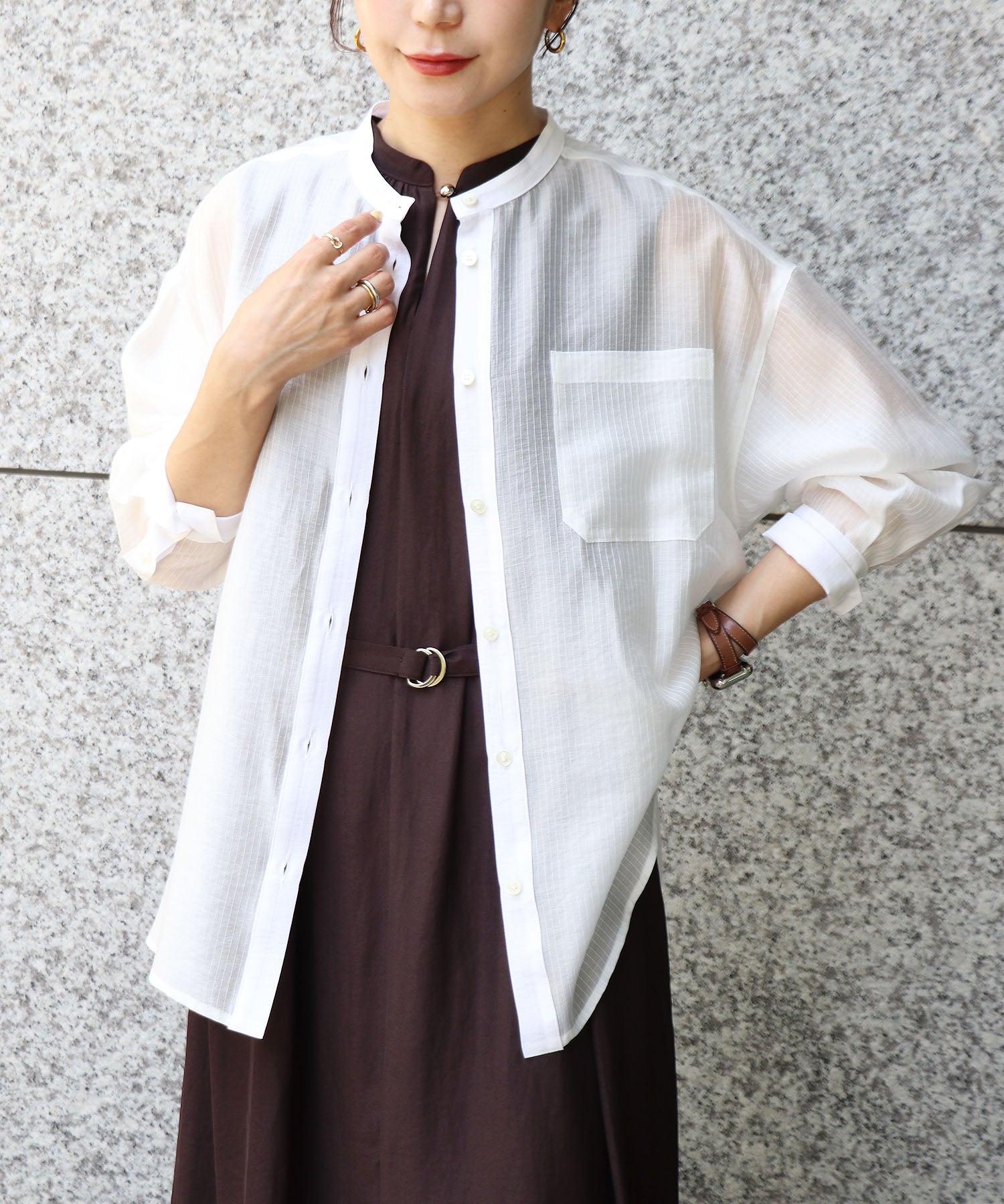 model：158cm　着用：Fサイズ