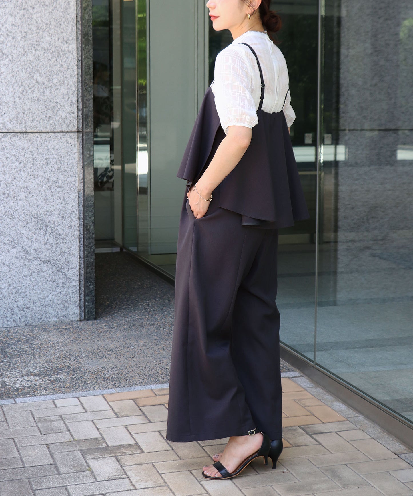 （新色追加）【cahoさんコラボ】 パウダーツイルドレープオールインワン