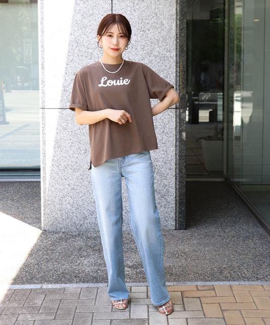 アシメヘムロゴTシャツ