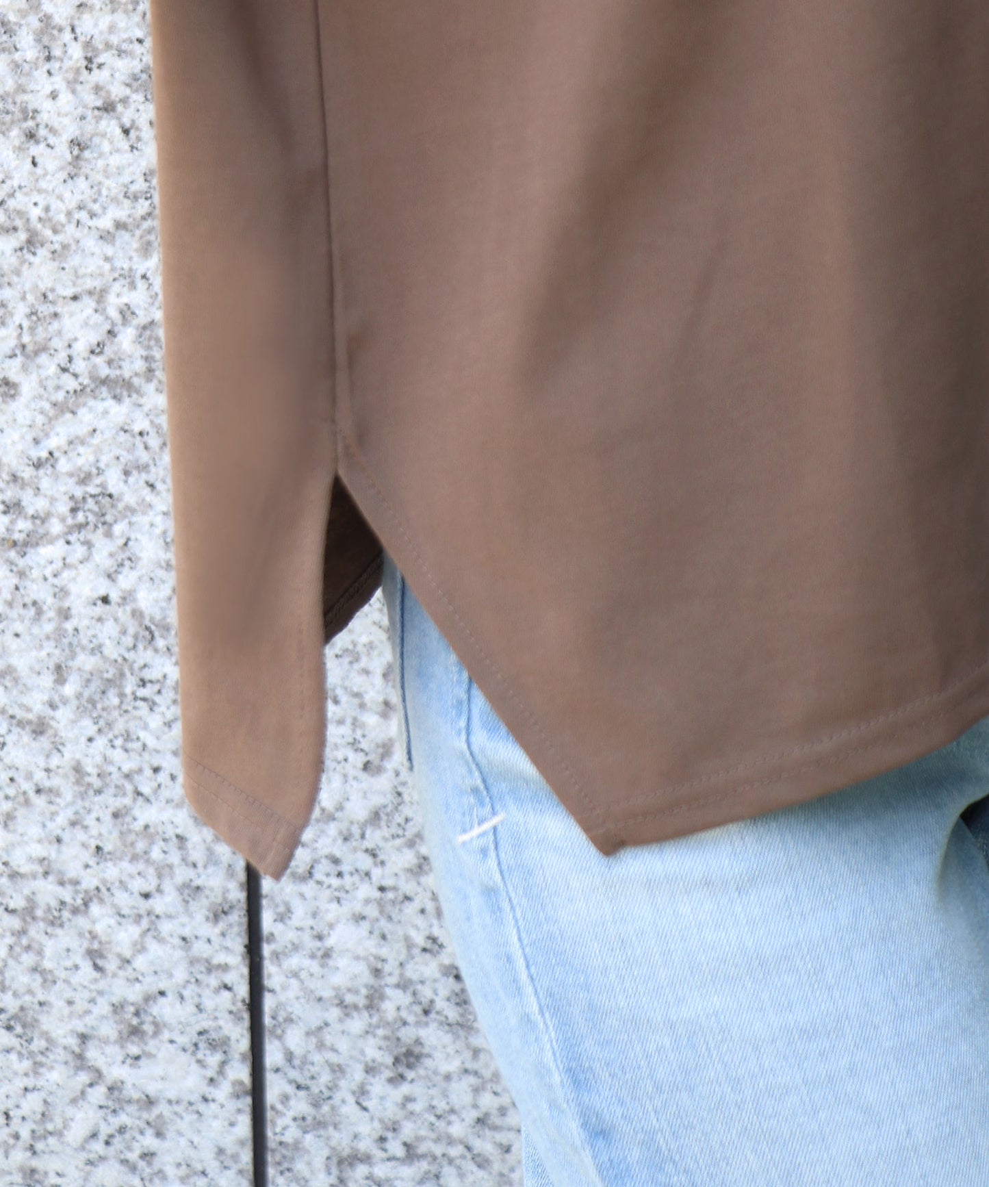 アシメヘムロゴTシャツ