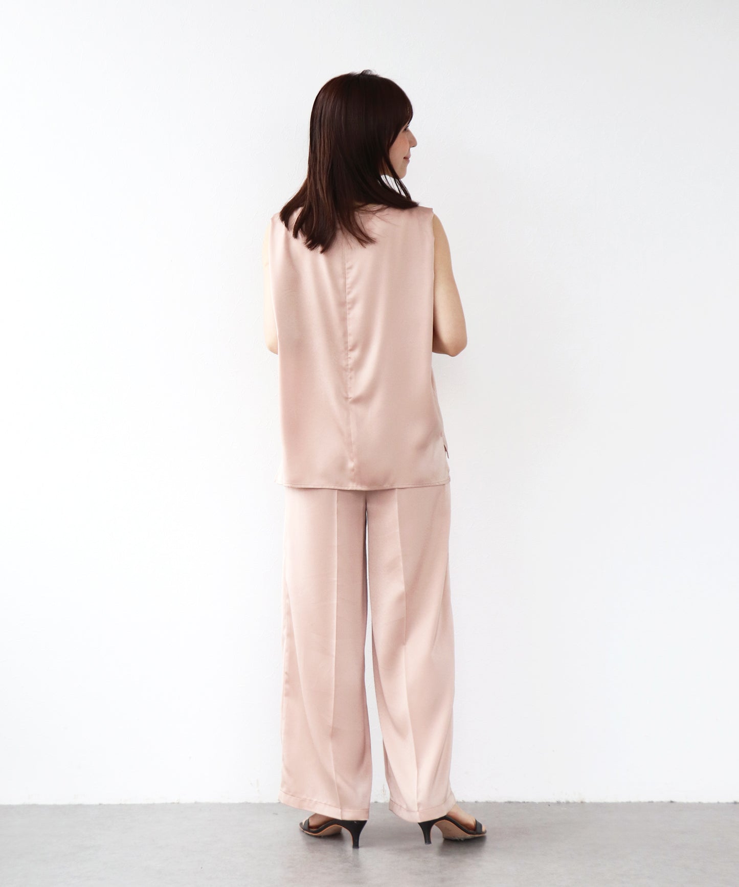 【PRE ORDER】サテンワイドパンツ（SET UP対応）