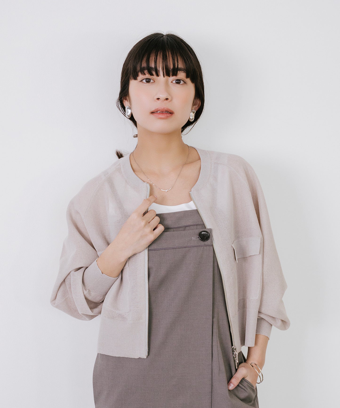 model：153cm　着用：Fサイズ