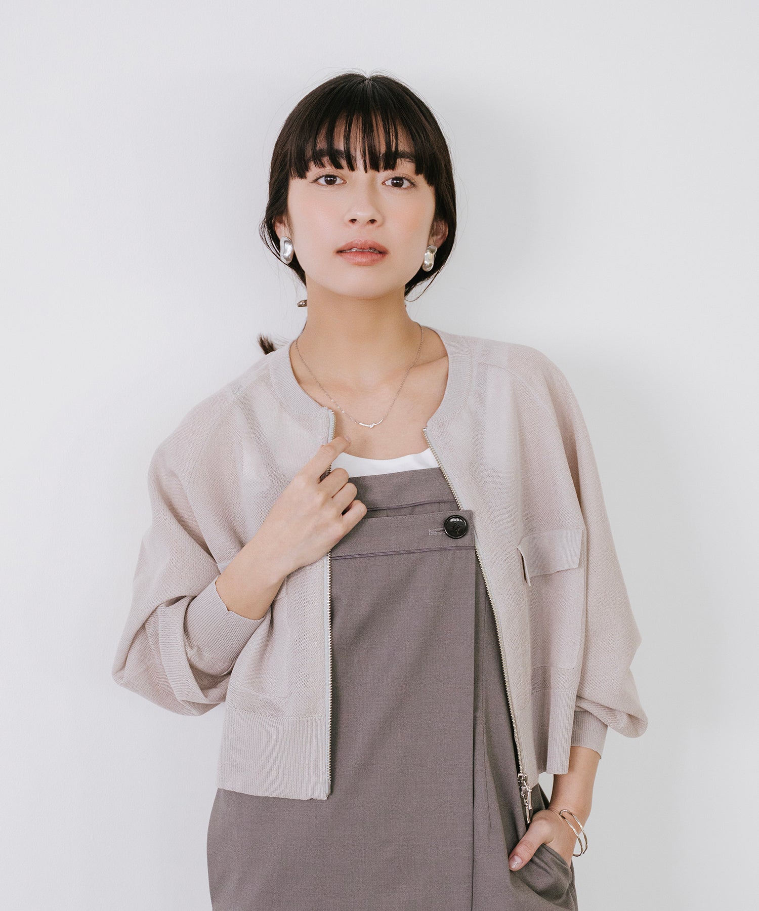 model：153cm　着用：Fサイズ