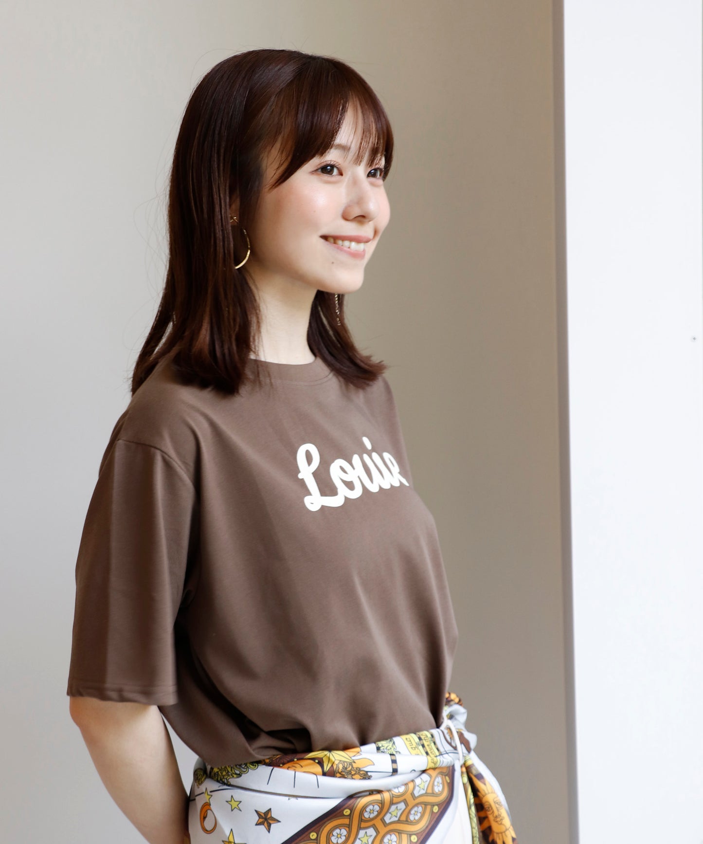アシメヘムロゴTシャツ