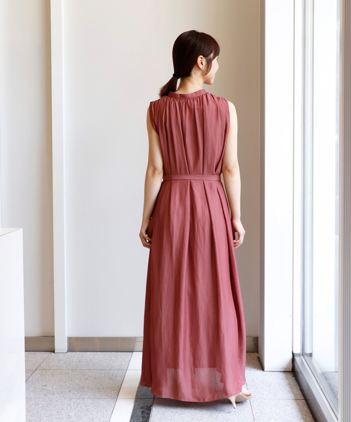 【6/5(金)～PRE ORDER開始】リラックスギャザーロングワンピース