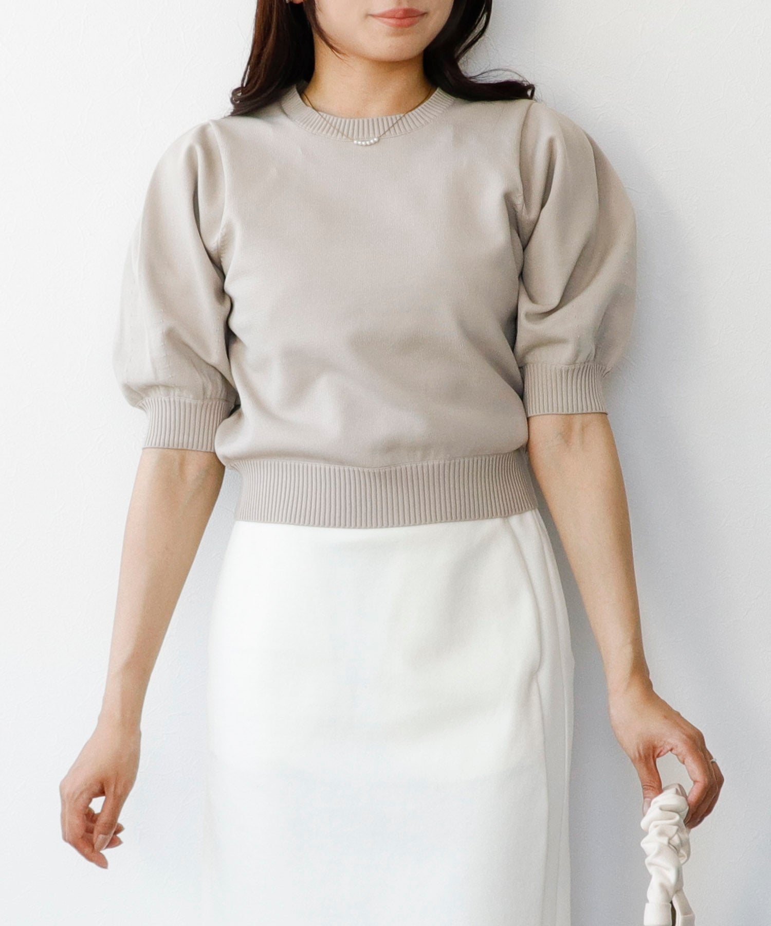 洗える】タックパフスリーブニット – Sirin Online Store