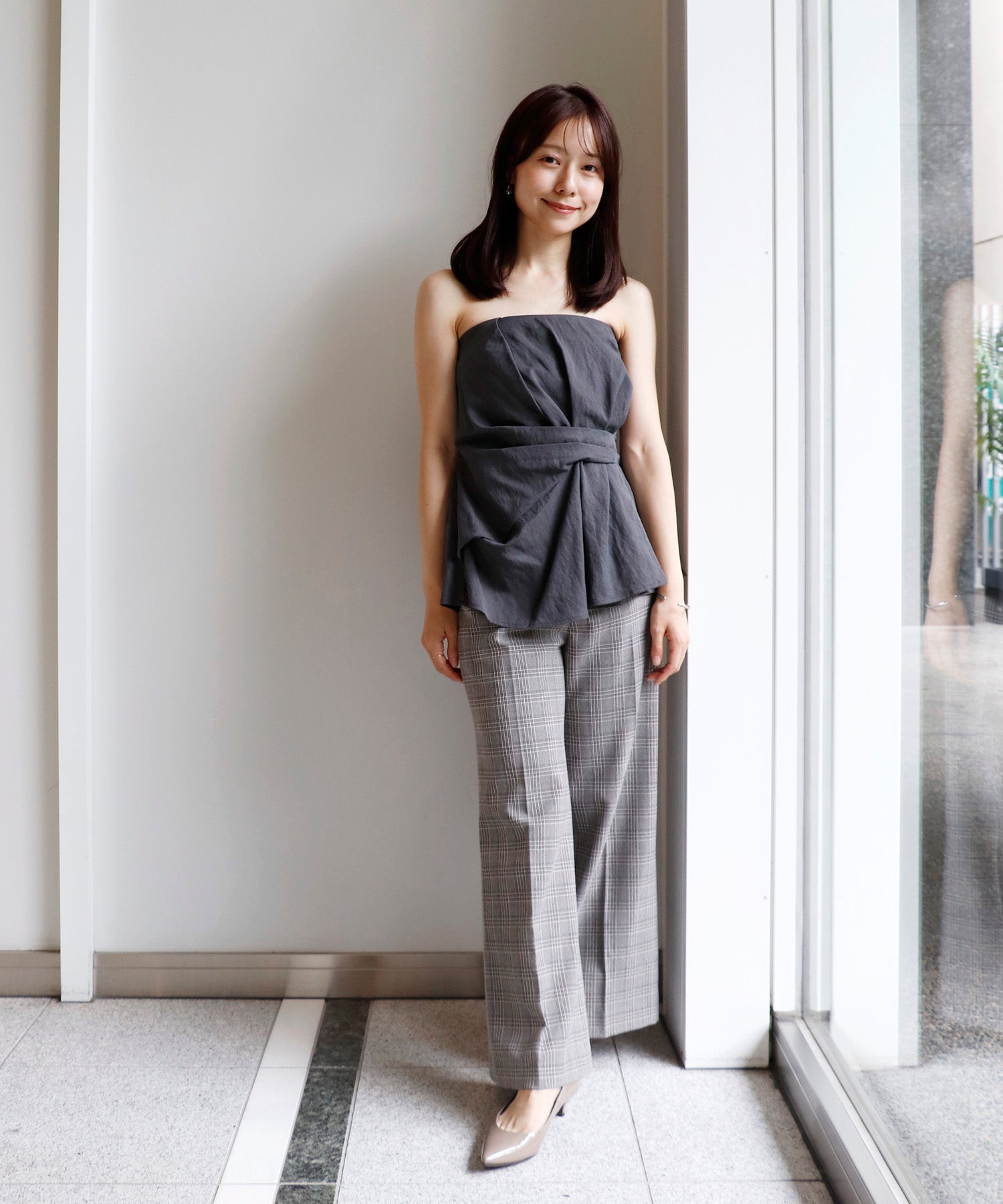 model:150cm　着用サイズ：Fサイズ
