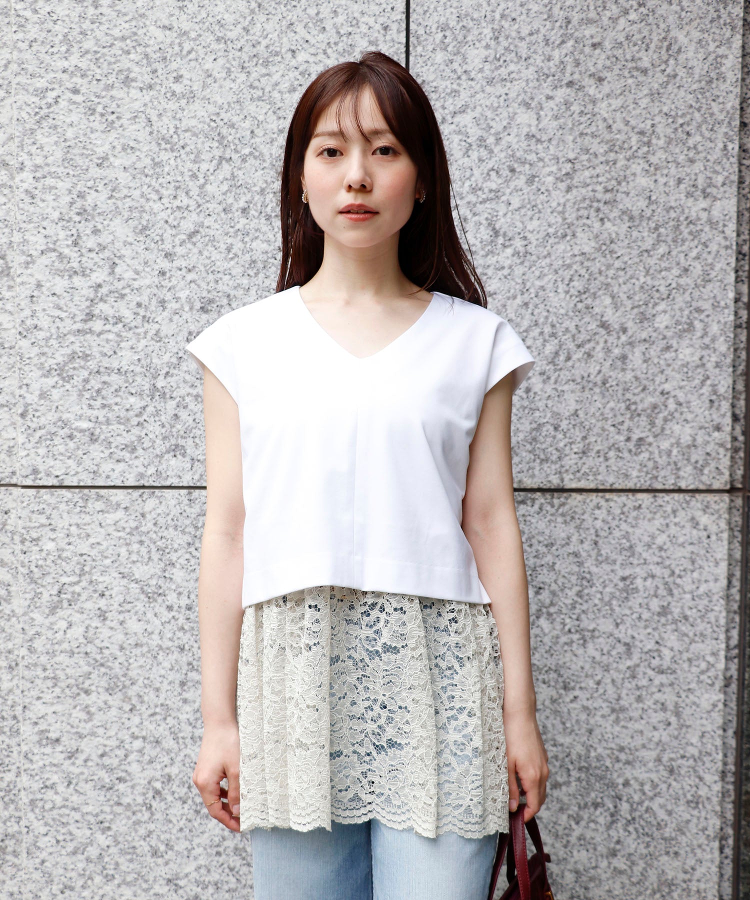 model：150cm　着用：Fサイズ