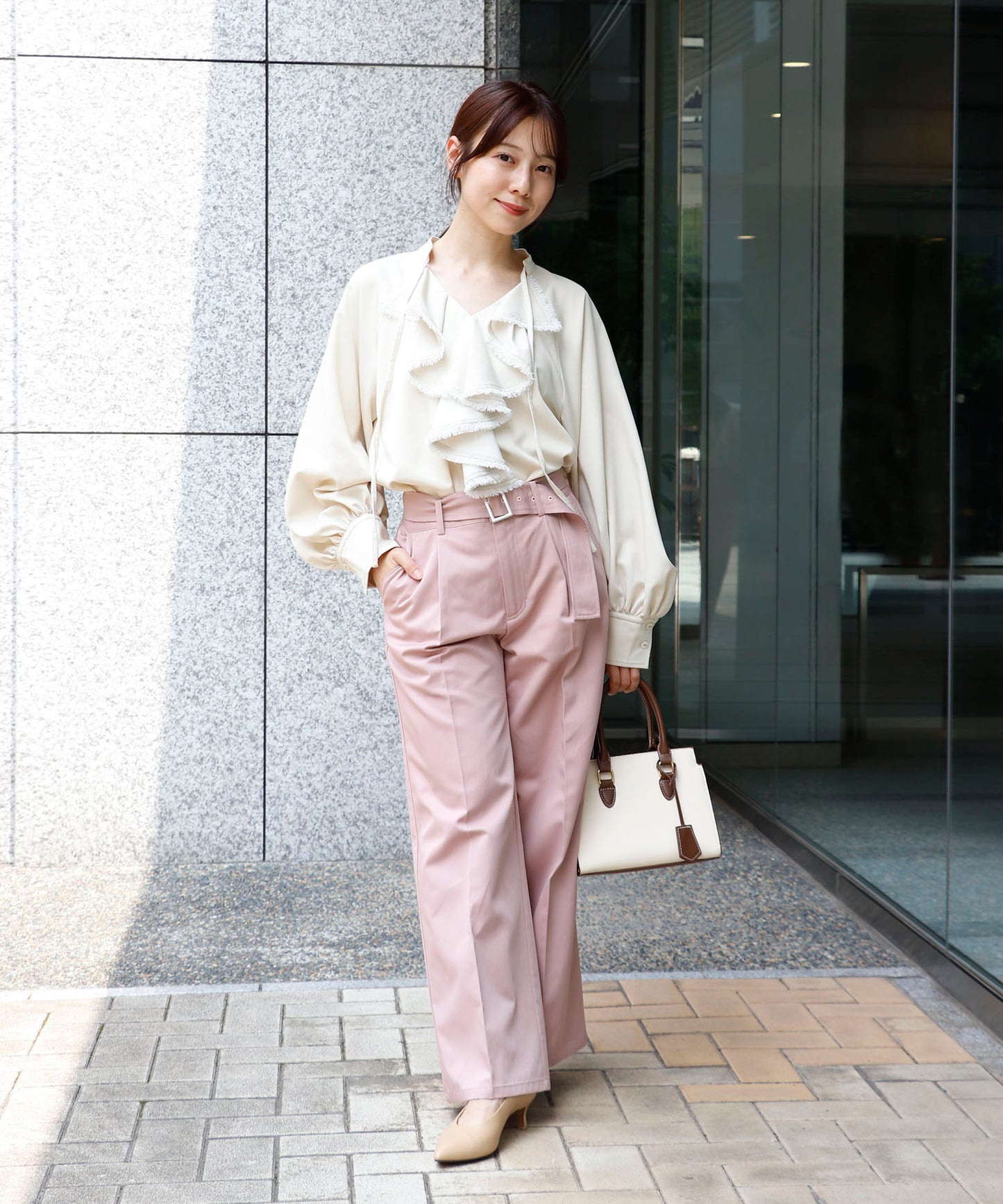 model：150cm　着用：Fサイズ