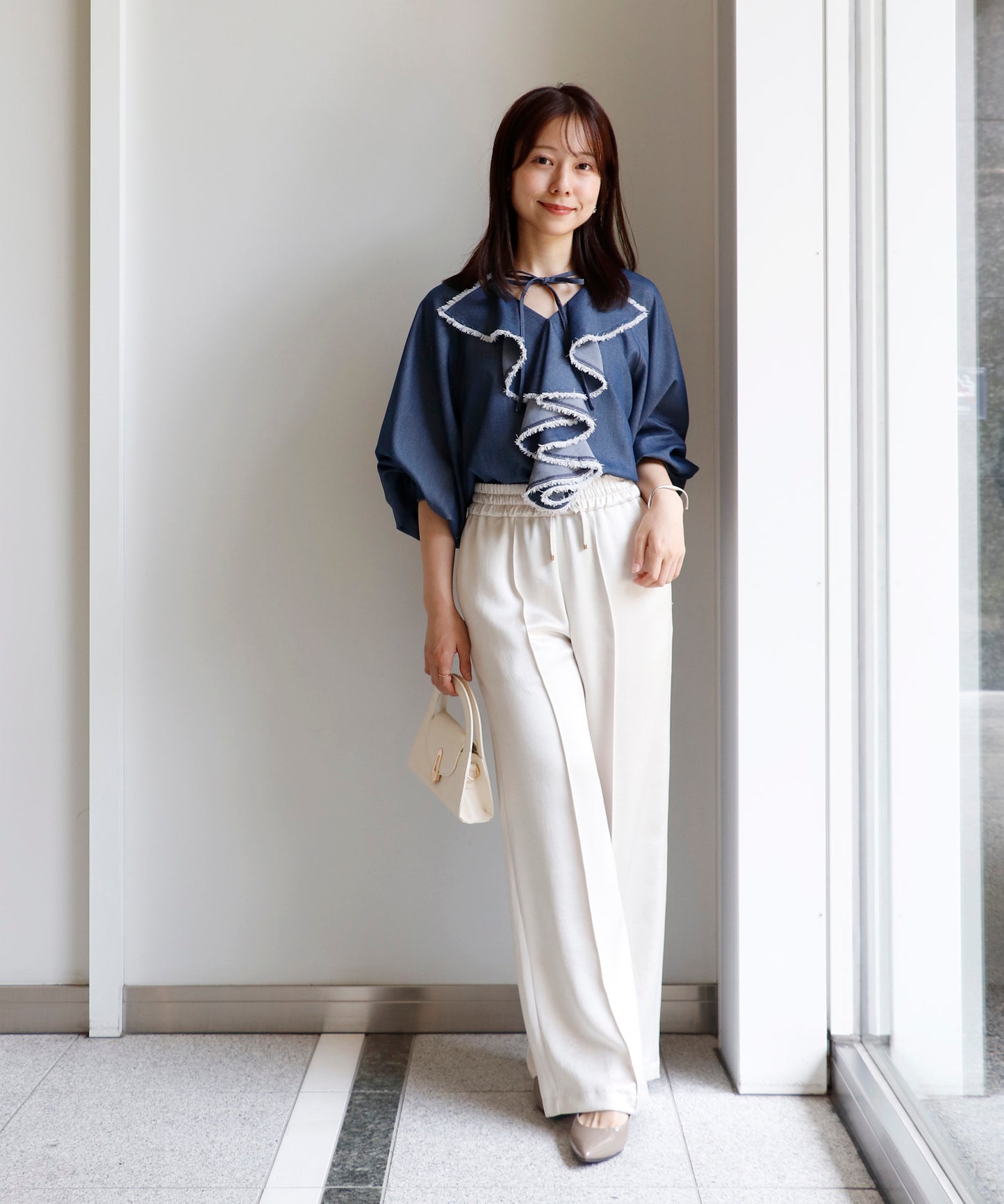 model：150cm　着用：Fサイズ
