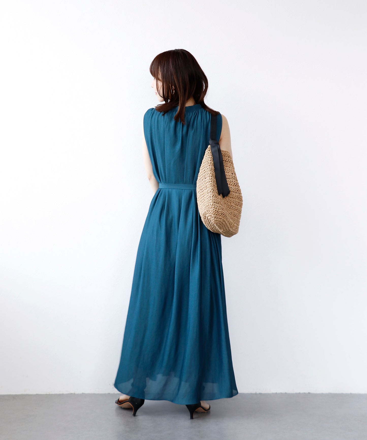 【6/5(金)～PRE ORDER開始】リラックスギャザーロングワンピース